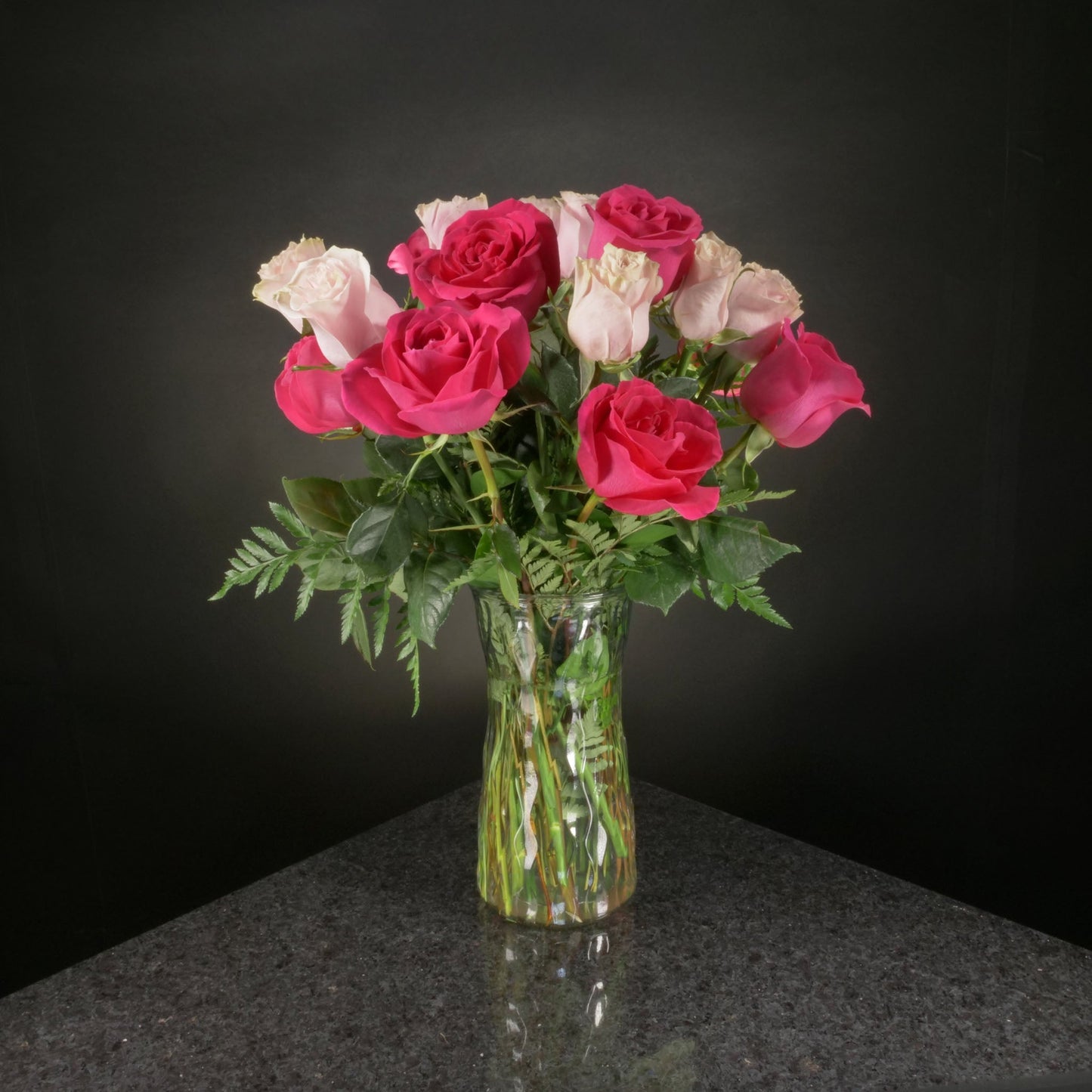 18 Roses / Vase / Basic
