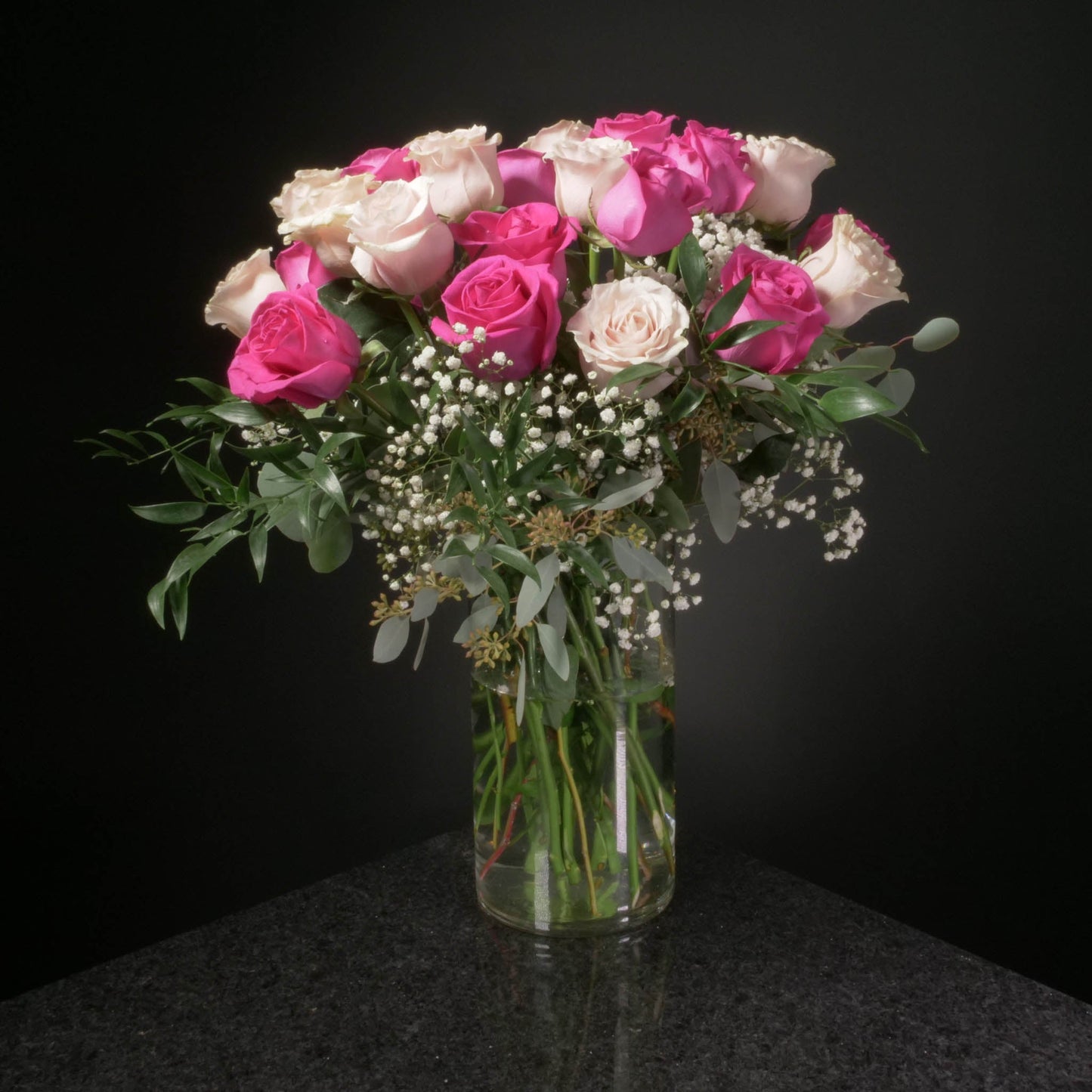 24 Roses / Vase / Fancy