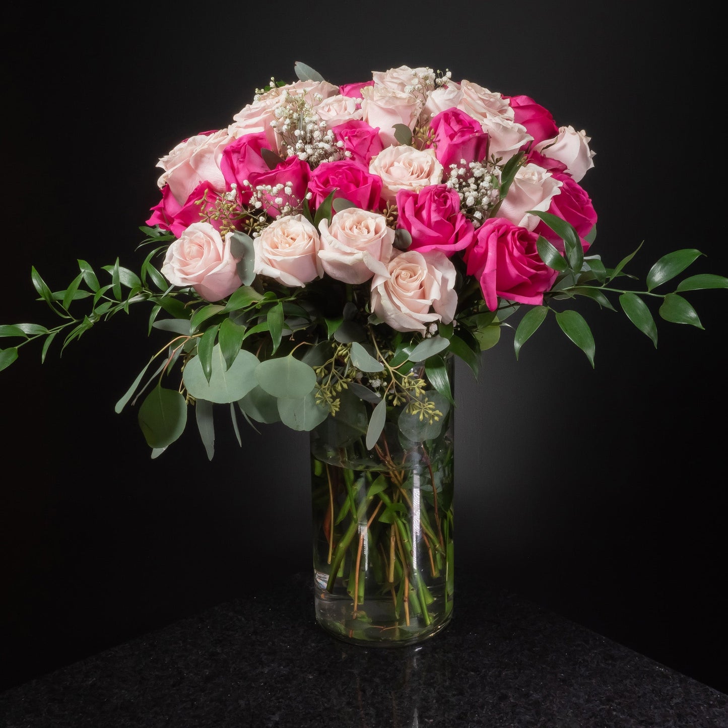 36 Roses / Vase / Fancy