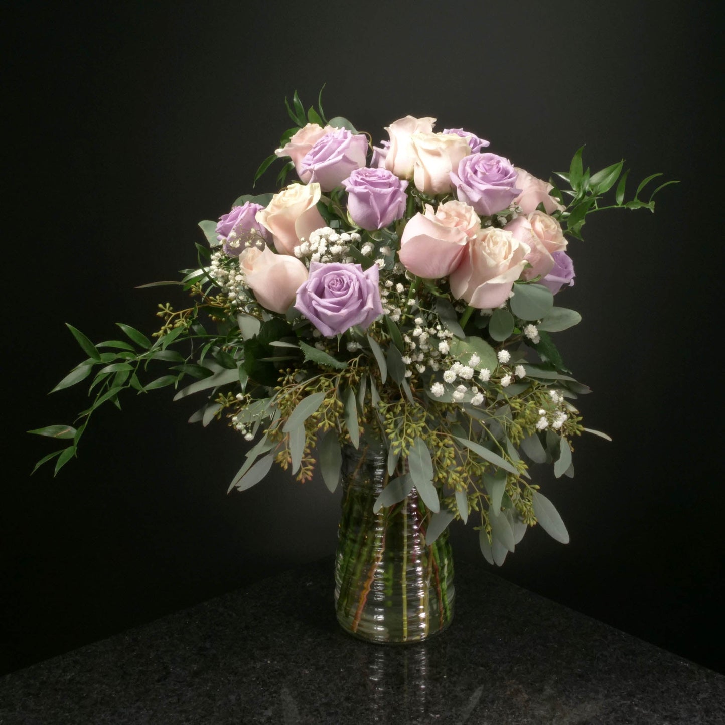 18 Roses / Vase / Fancy