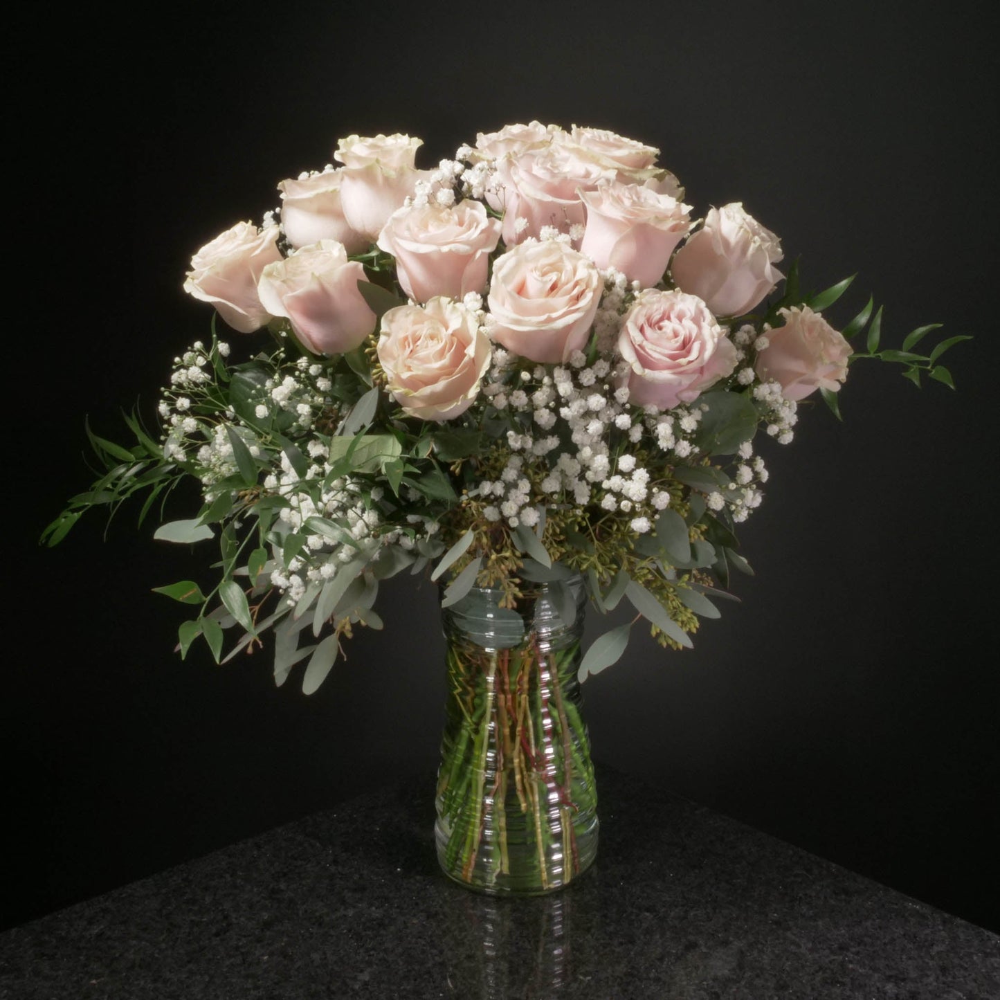 18 Roses / Vase / Fancy
