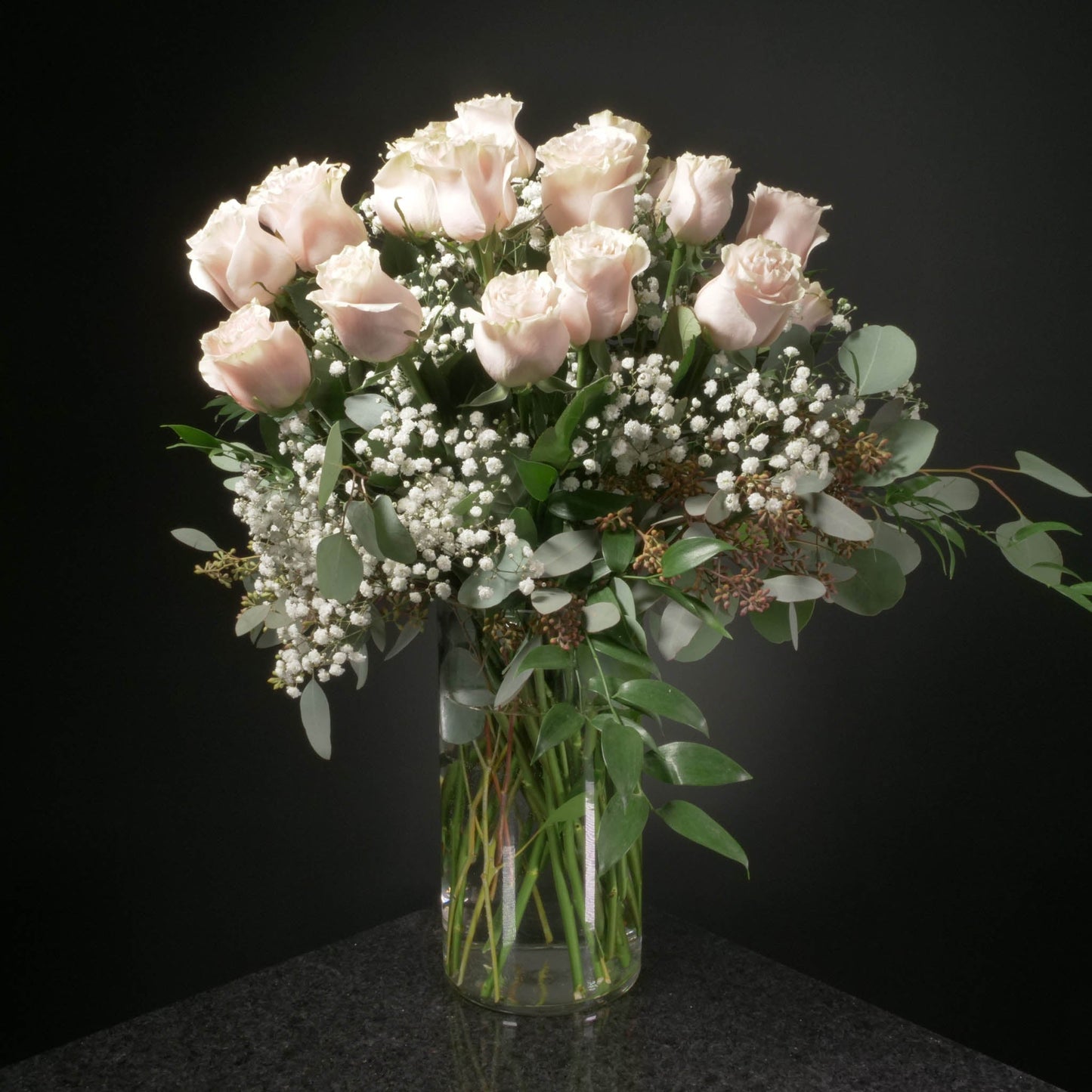24 Roses / Vase / Fancy
