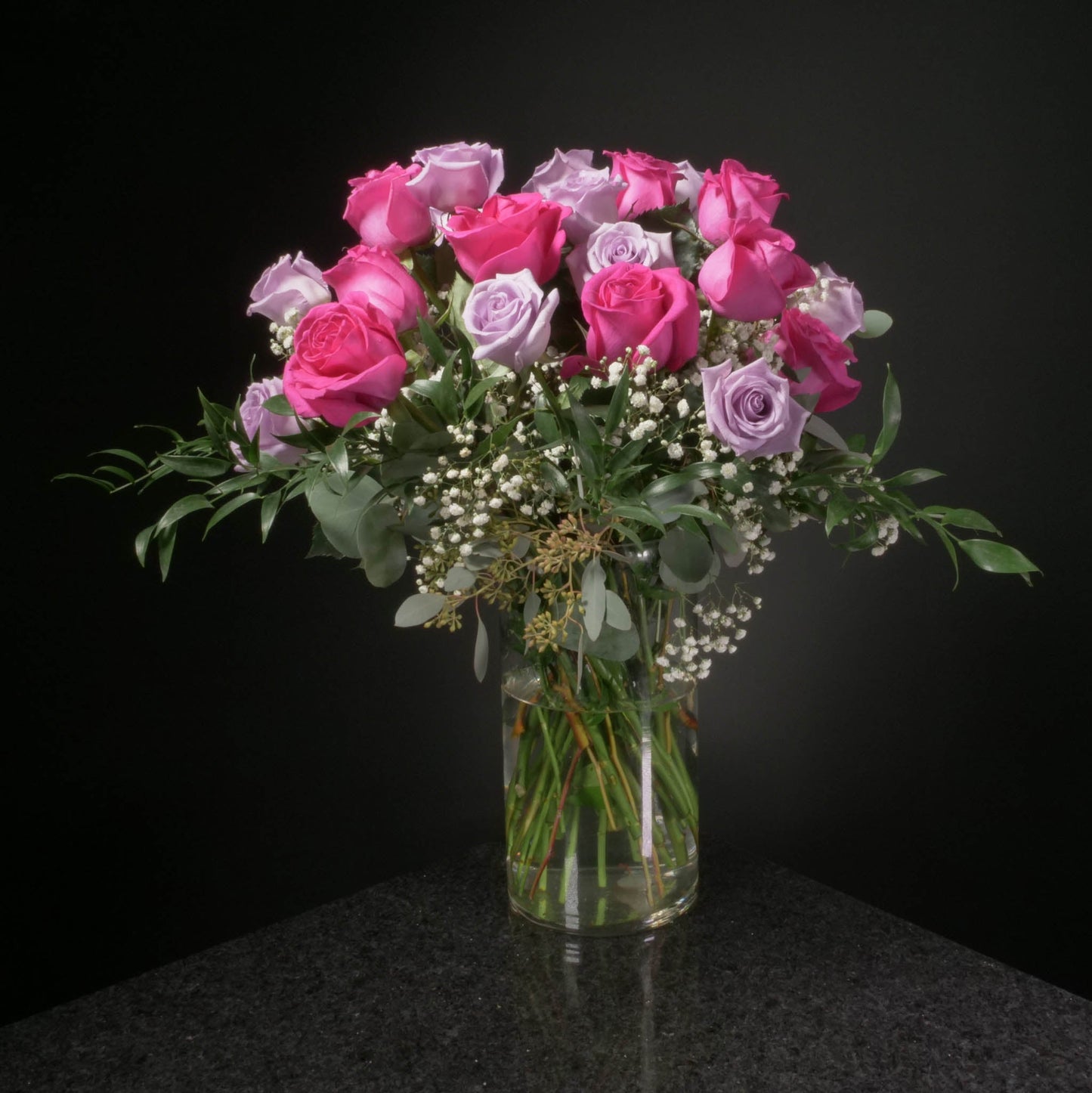24 Roses / Vase / Fancy