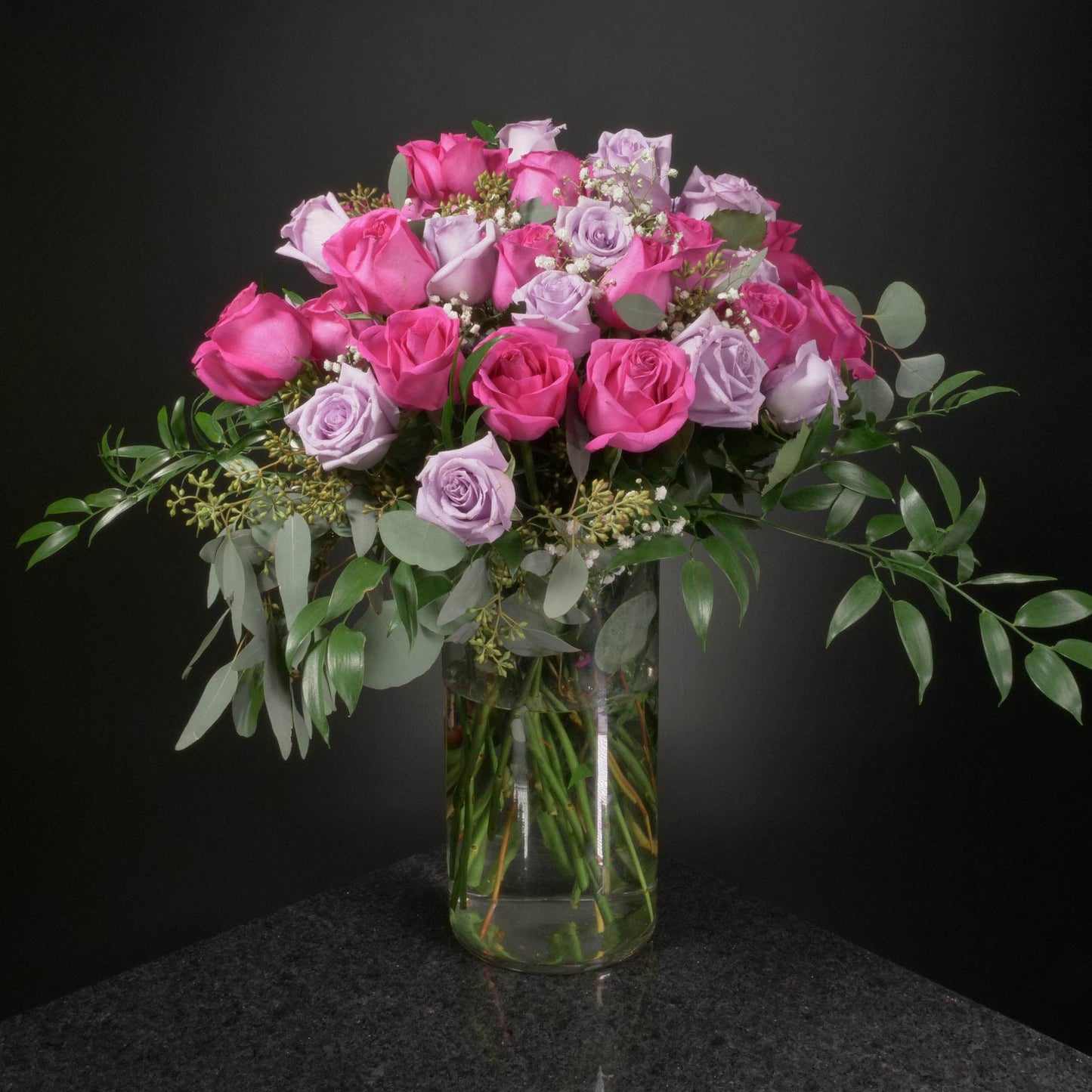 36 Roses / Vase / Fancy