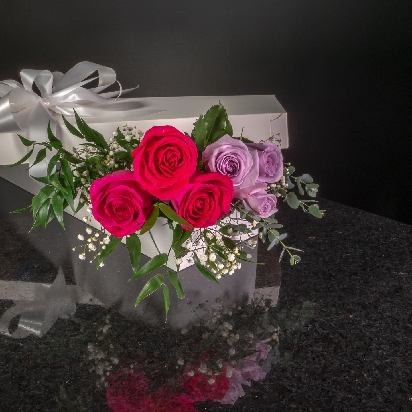 6 Roses / Boxed / Fancy