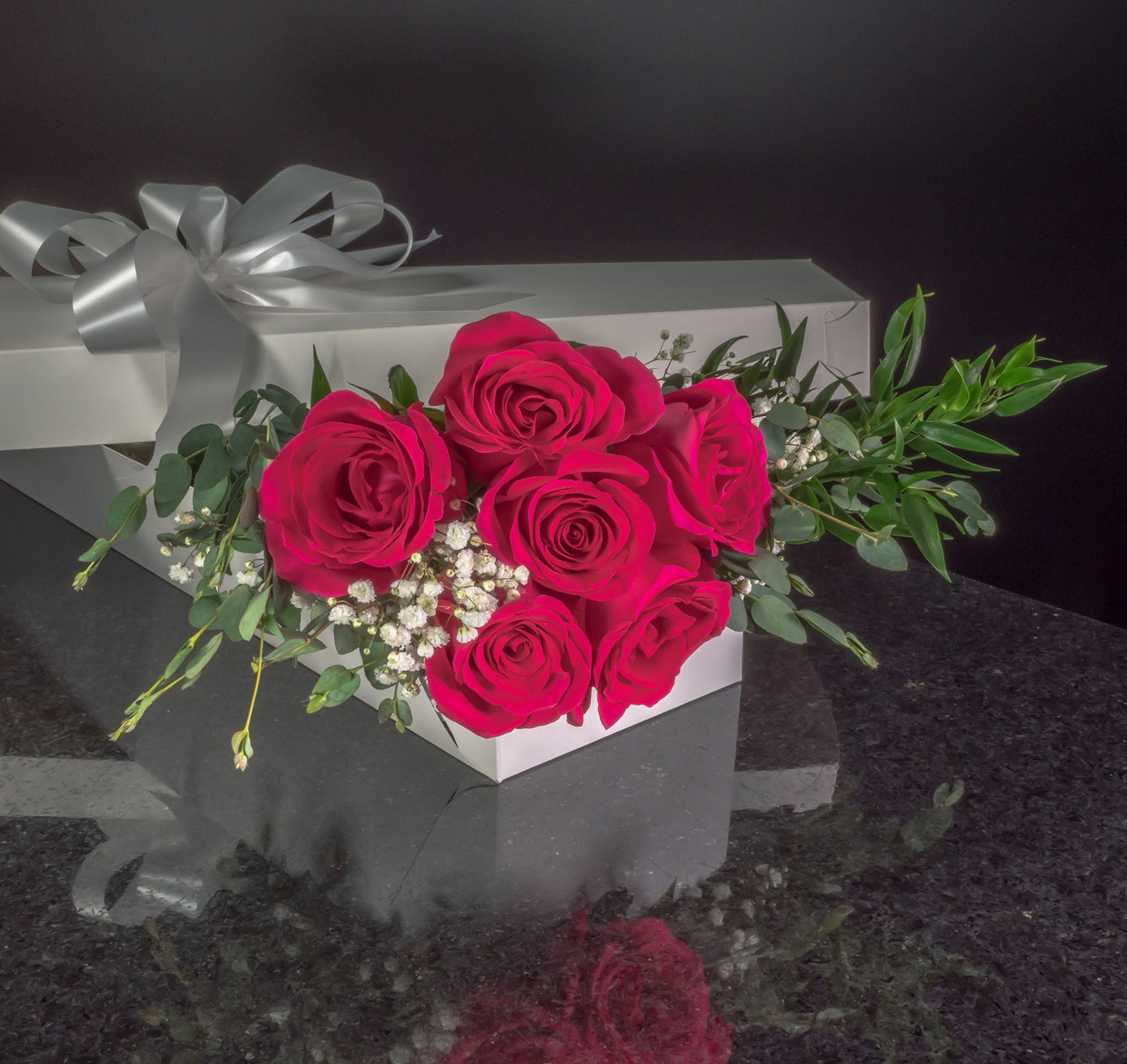 6 Roses / Boxed / Fancy
