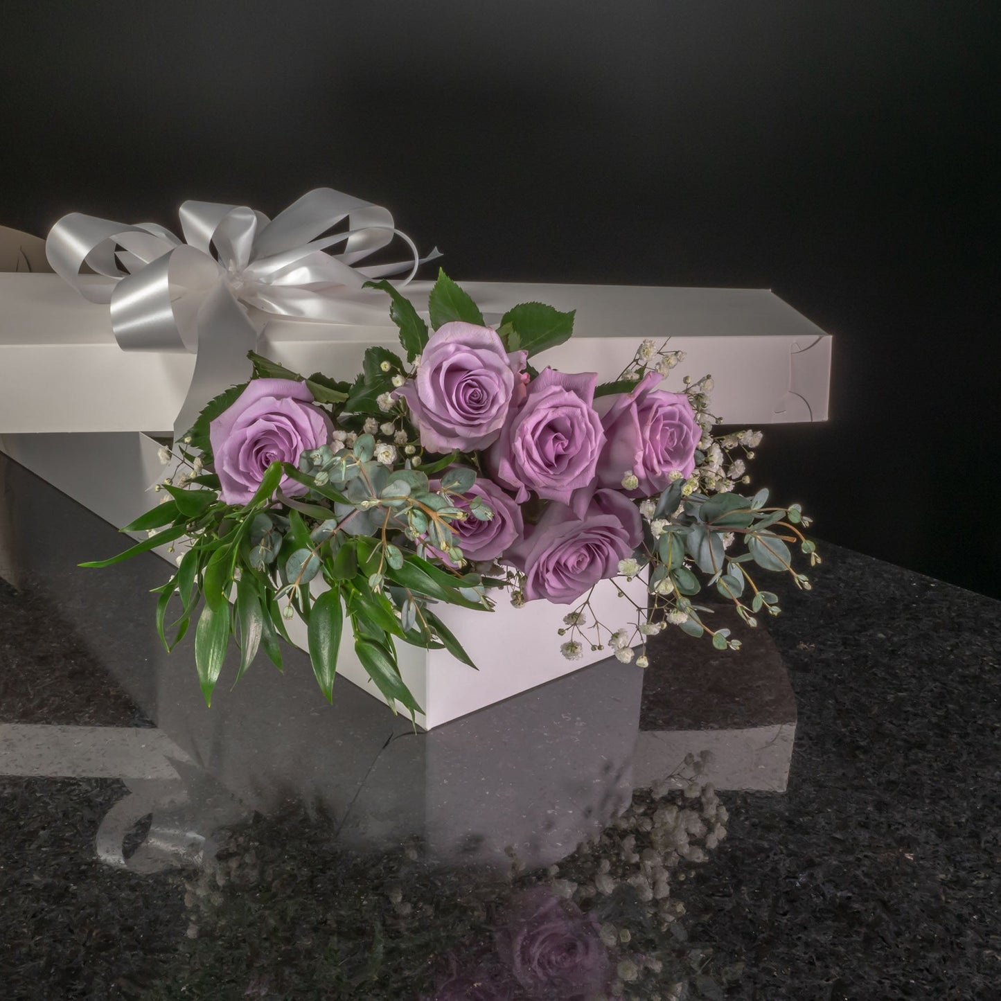 6 Roses / Boxed / Fancy