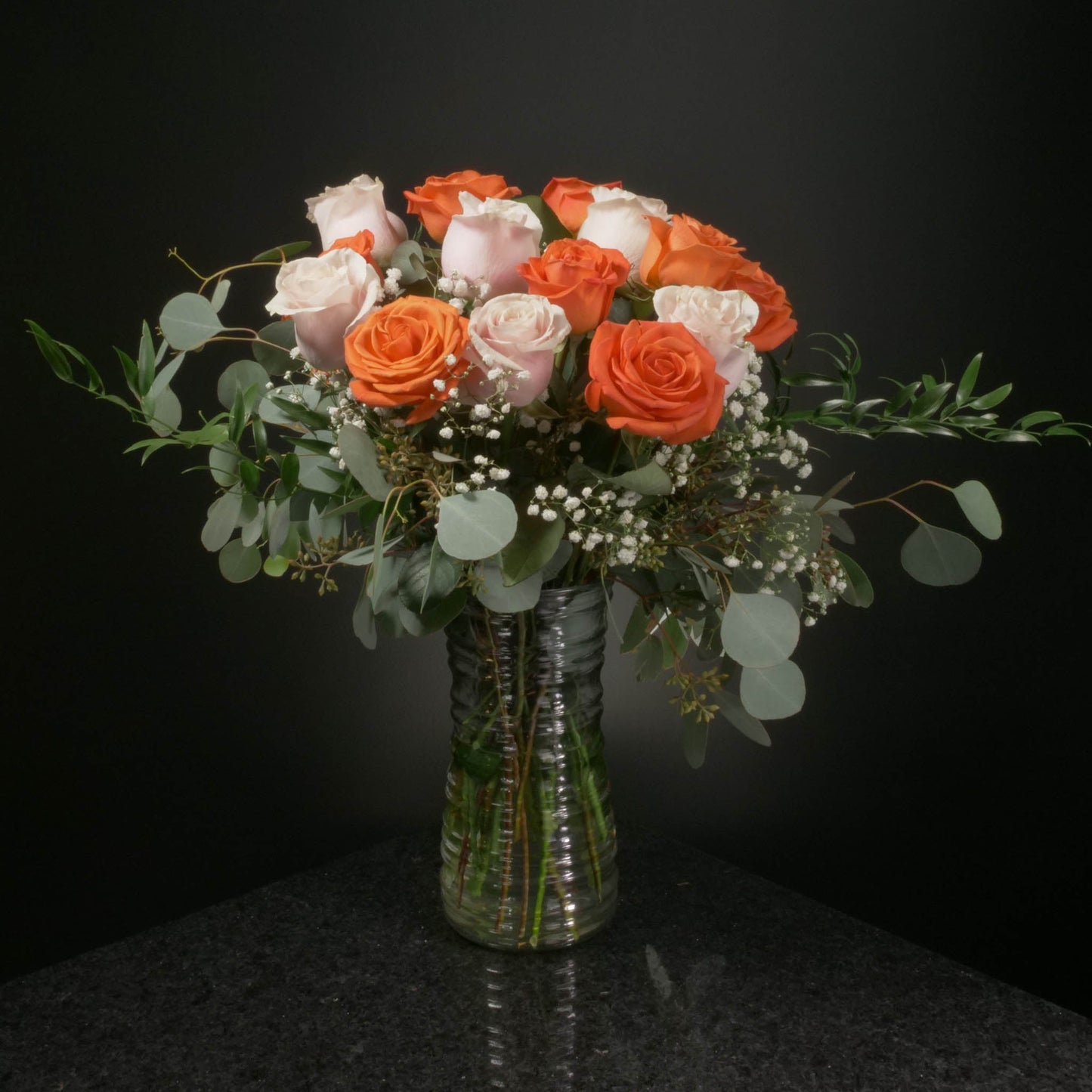 18 Roses / Vase / Fancy