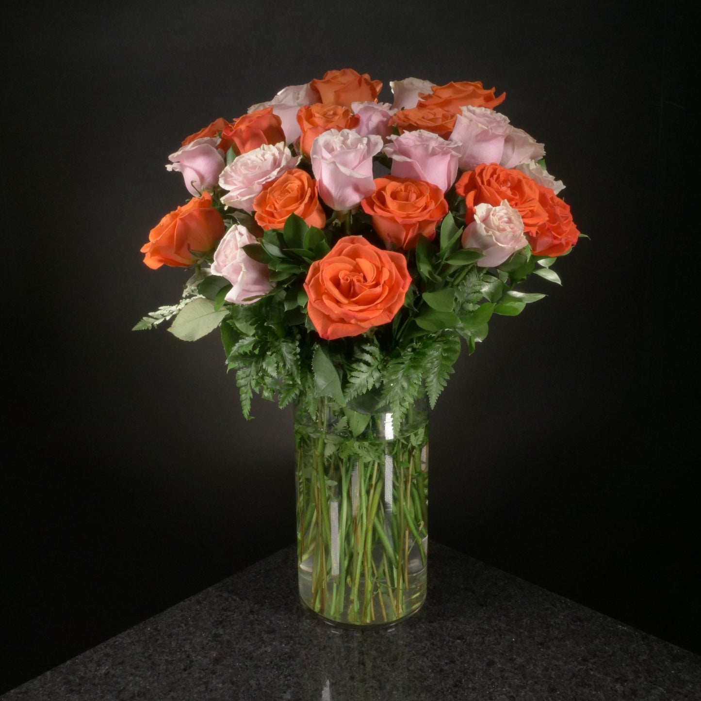 24 Roses / Vase / Basic