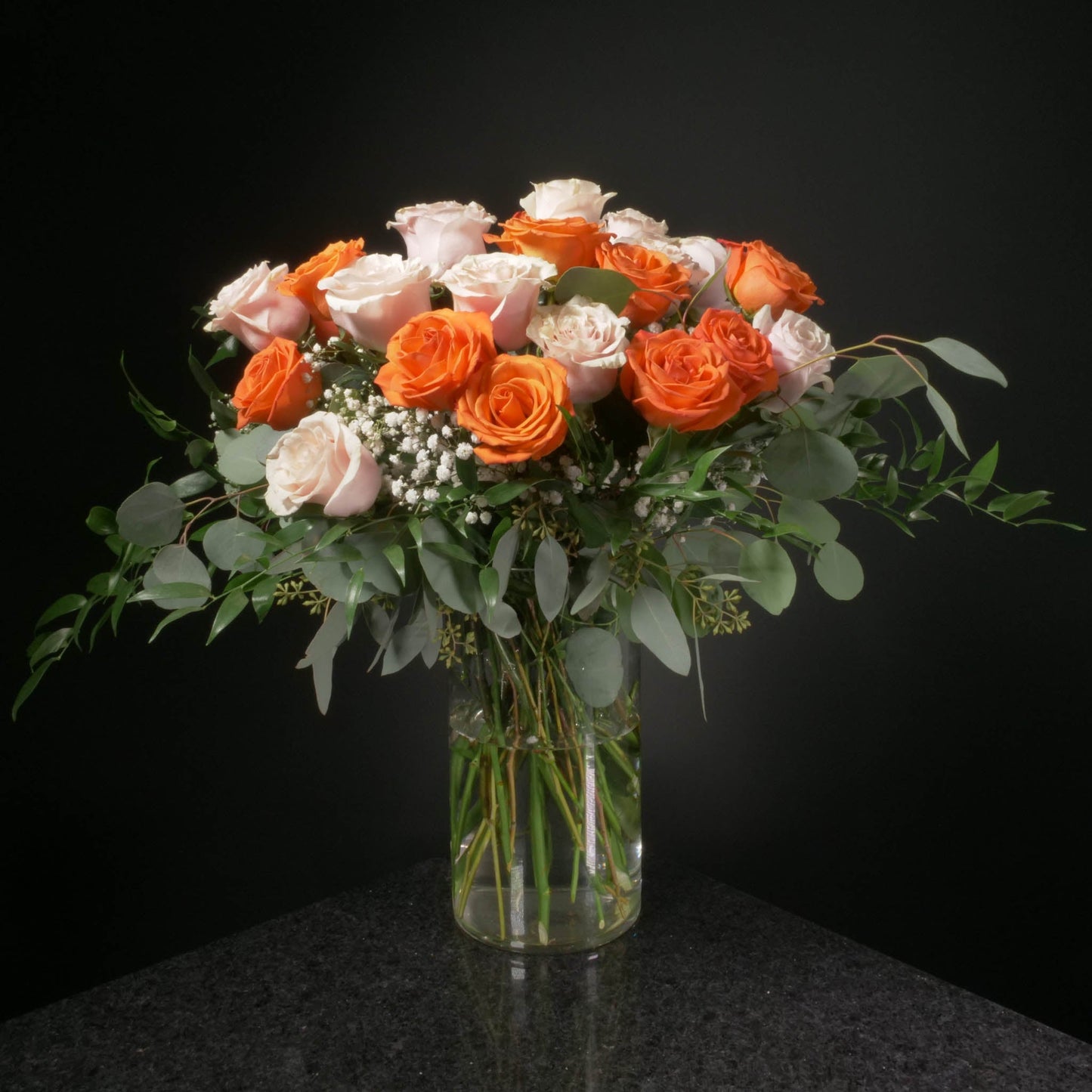 24 Roses / Vase / Fancy