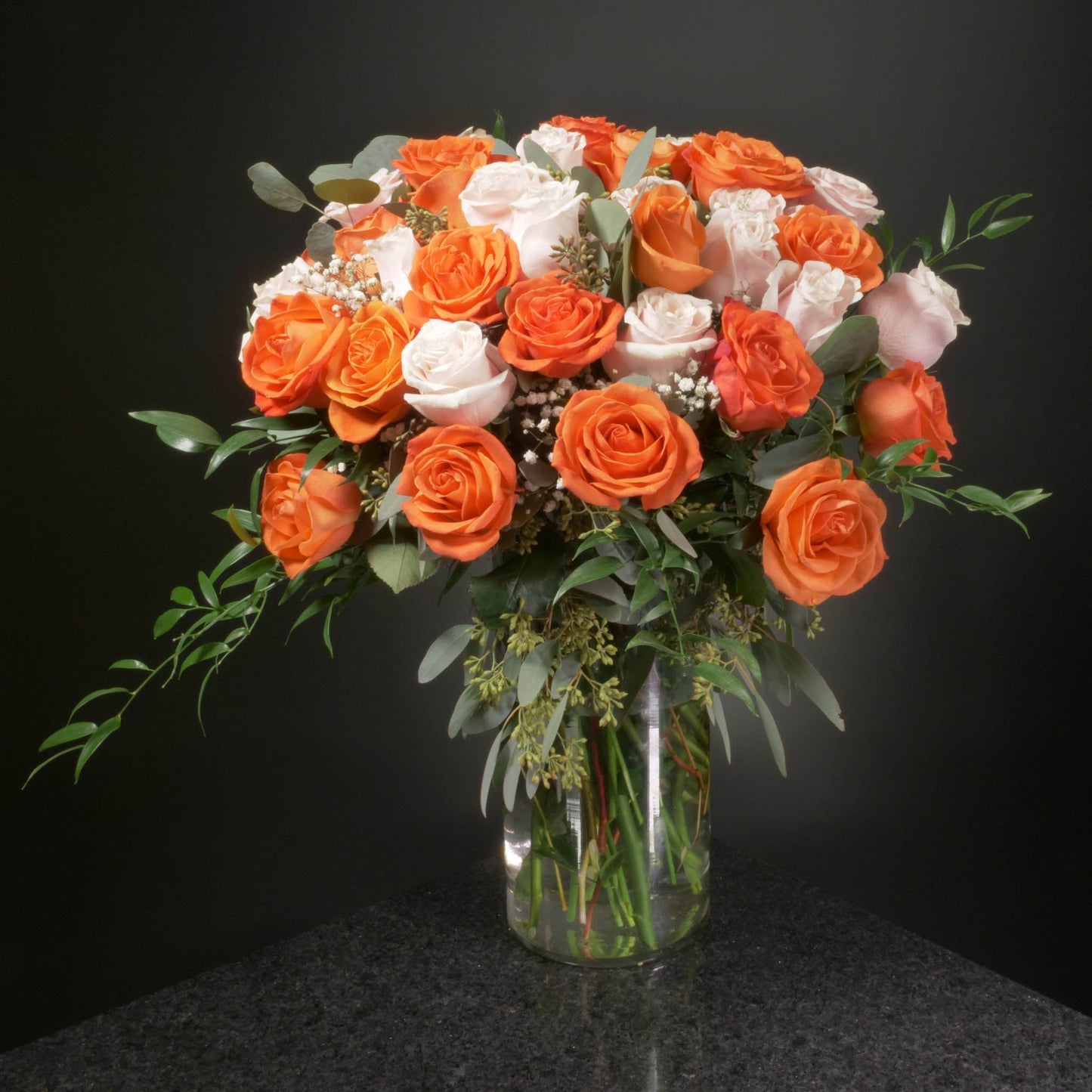 36 Roses / Vase / Fancy