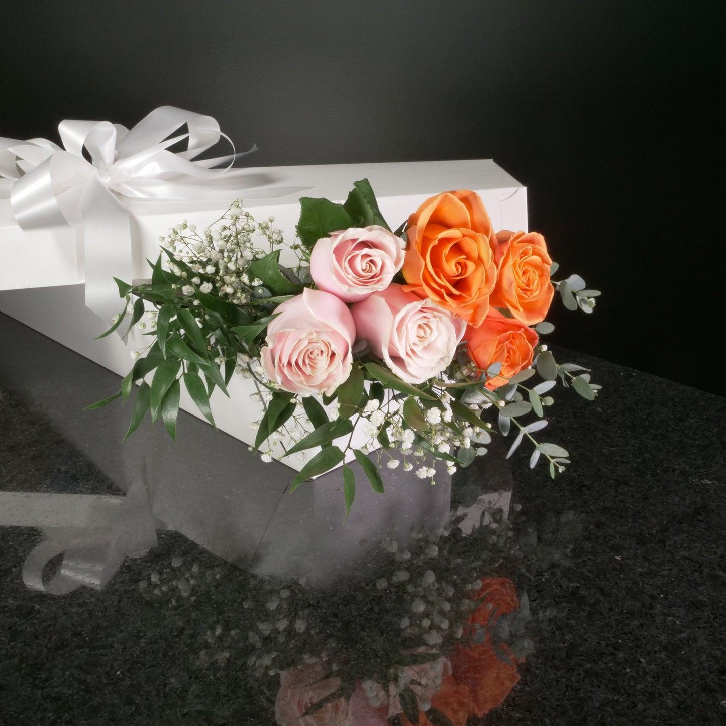 6 Roses / Boxed / Fancy