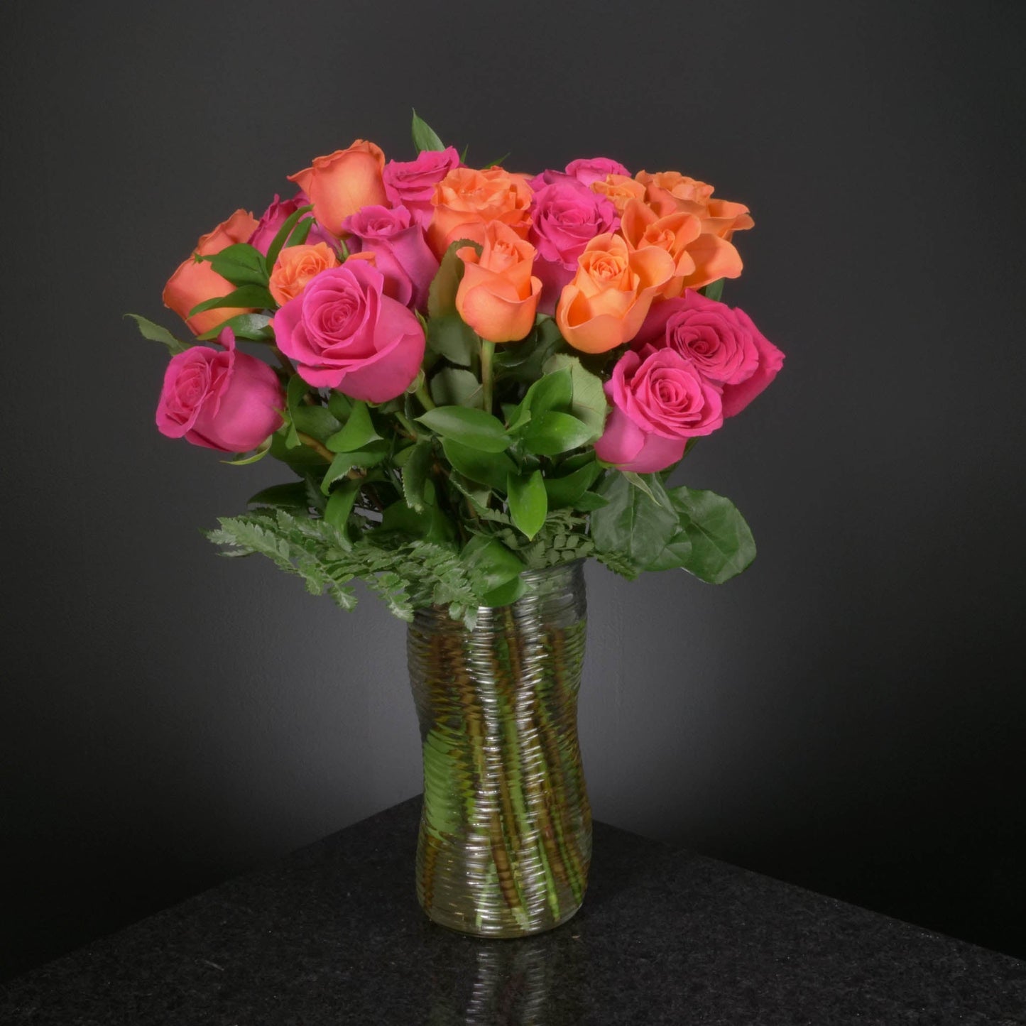 24 Roses / Vase / Basic