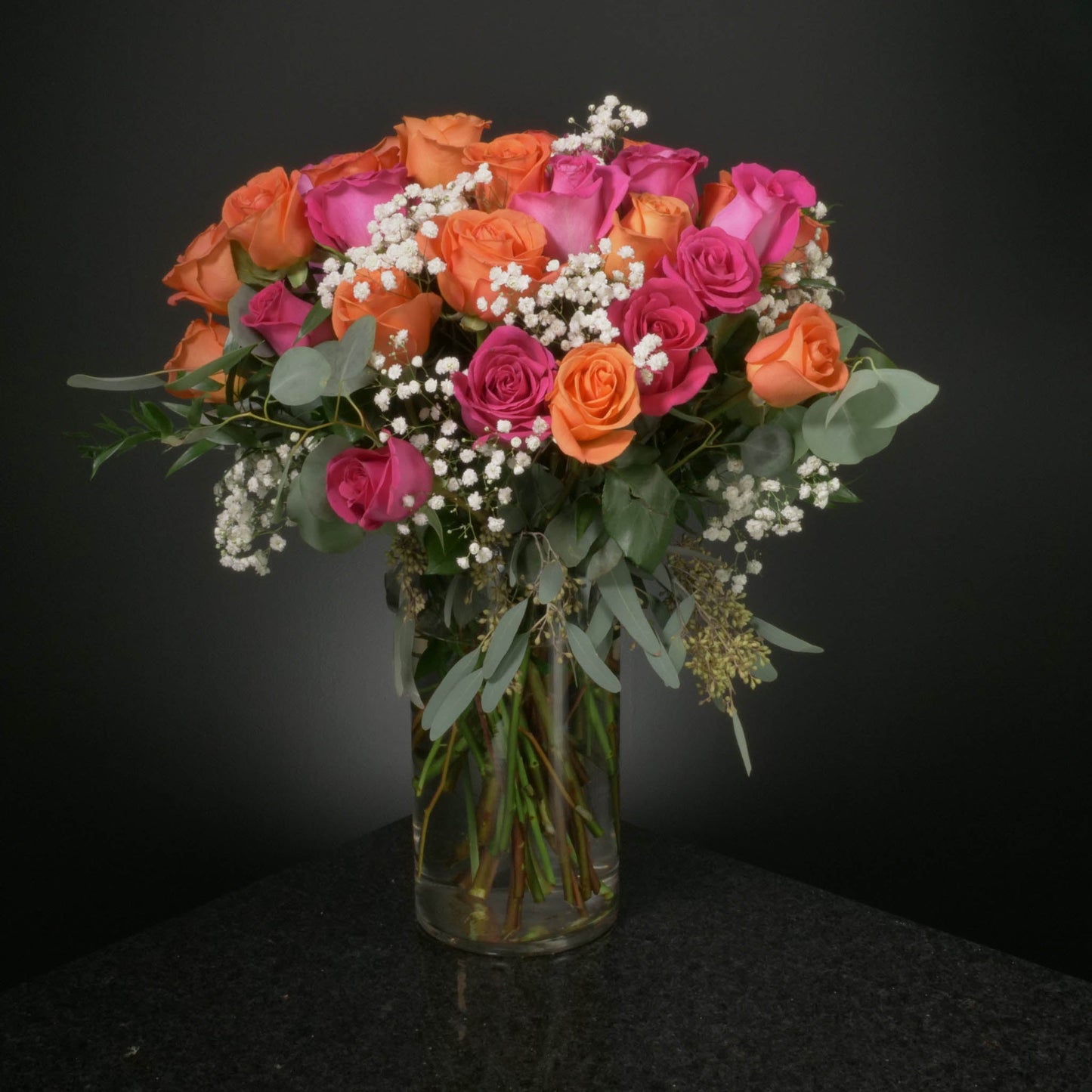 36 Roses / Vase / Fancy