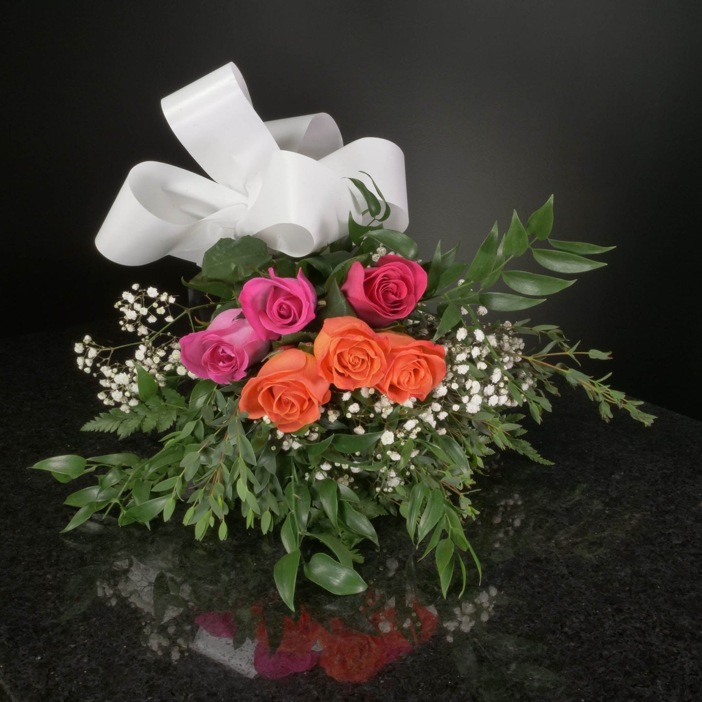 6 Roses / Hand-Tied / Fancy