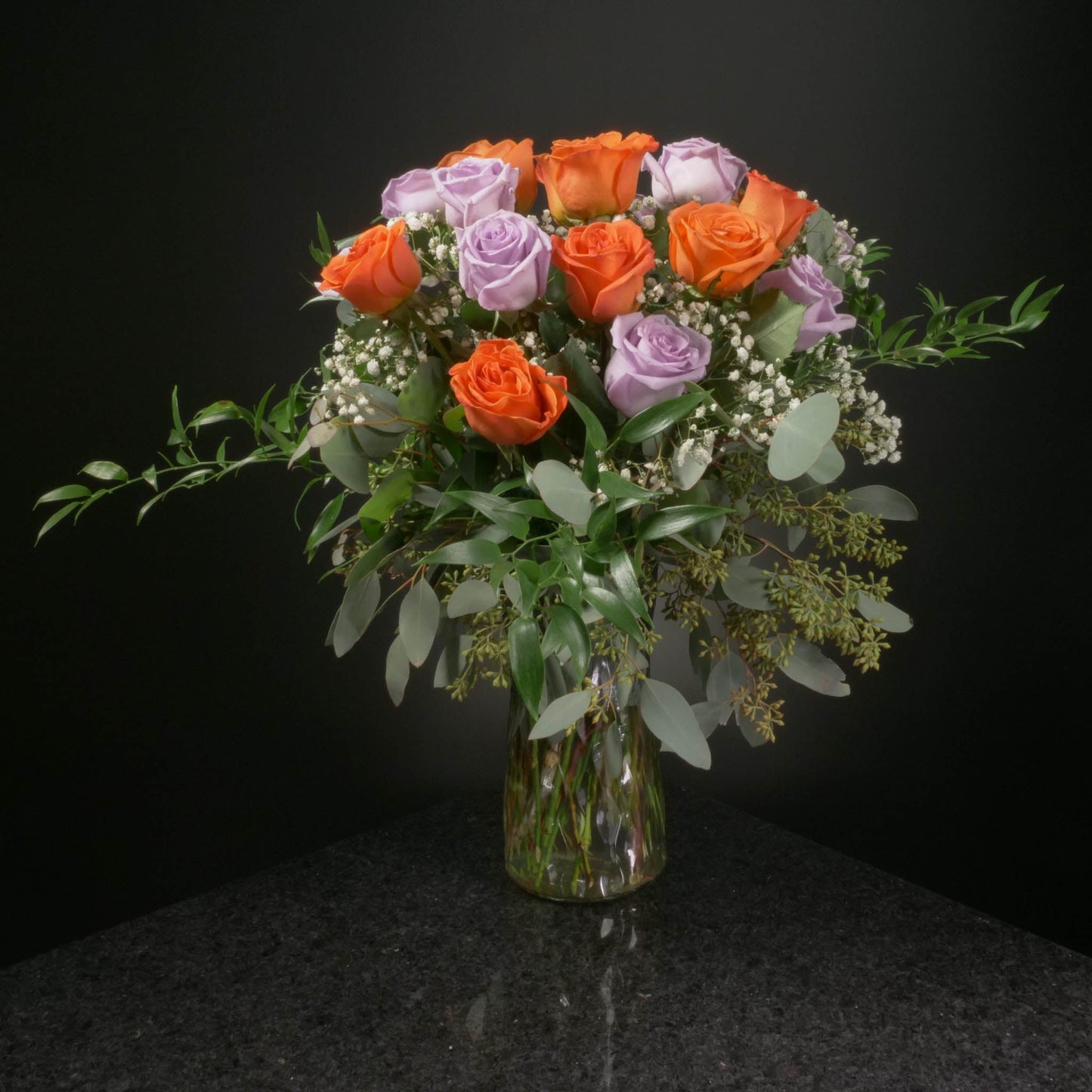 18 Roses / Vase / Fancy