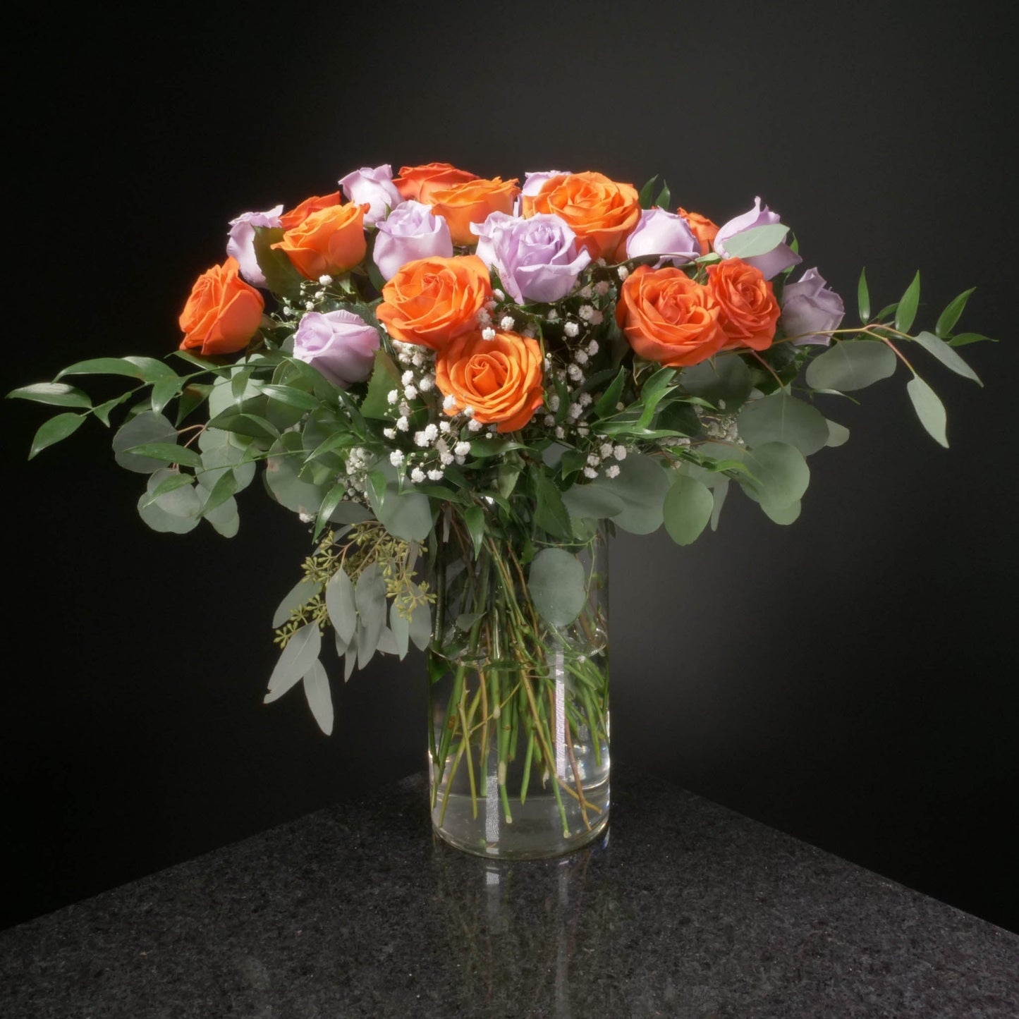 24 Roses / Vase / Fancy