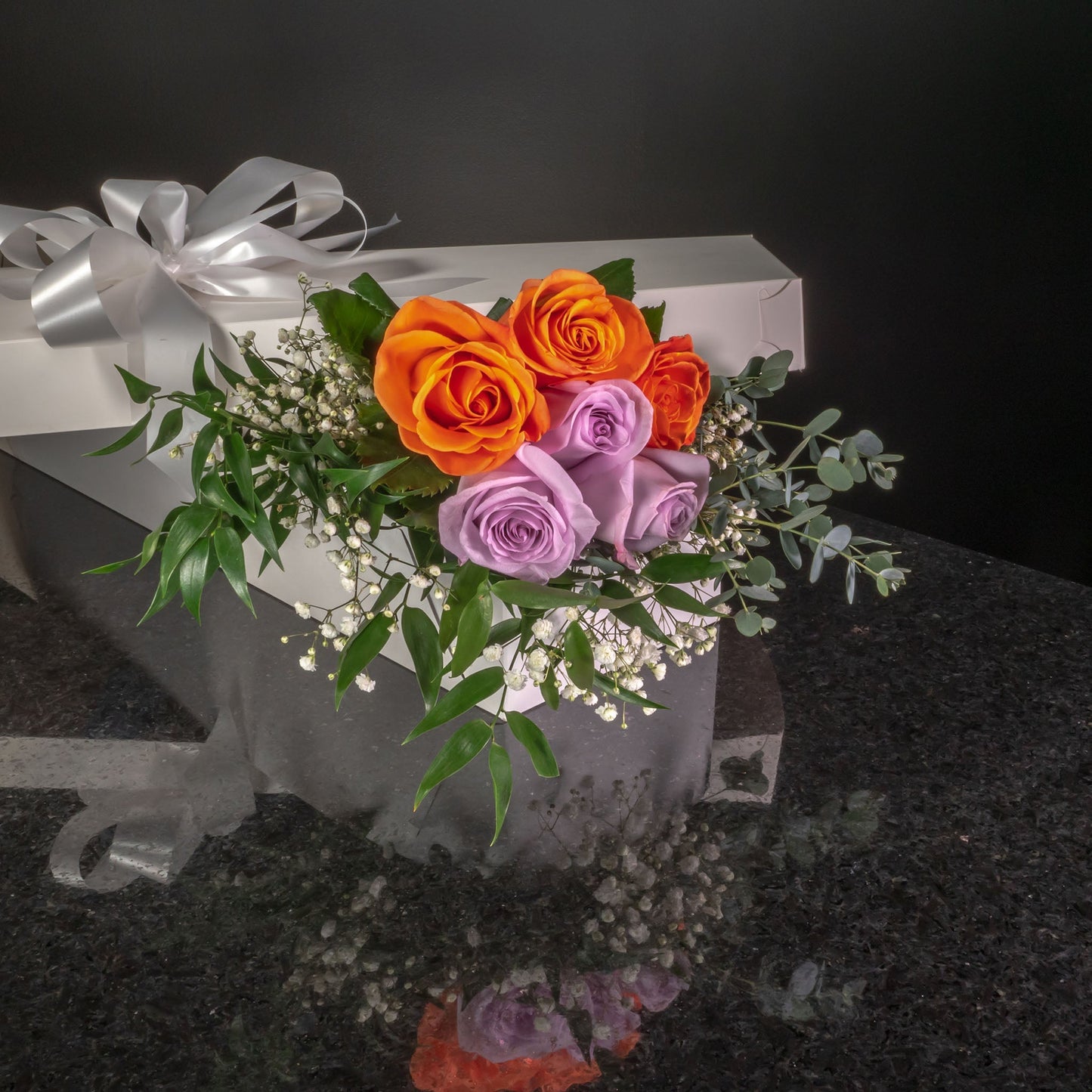 6 Roses / Boxed / Fancy