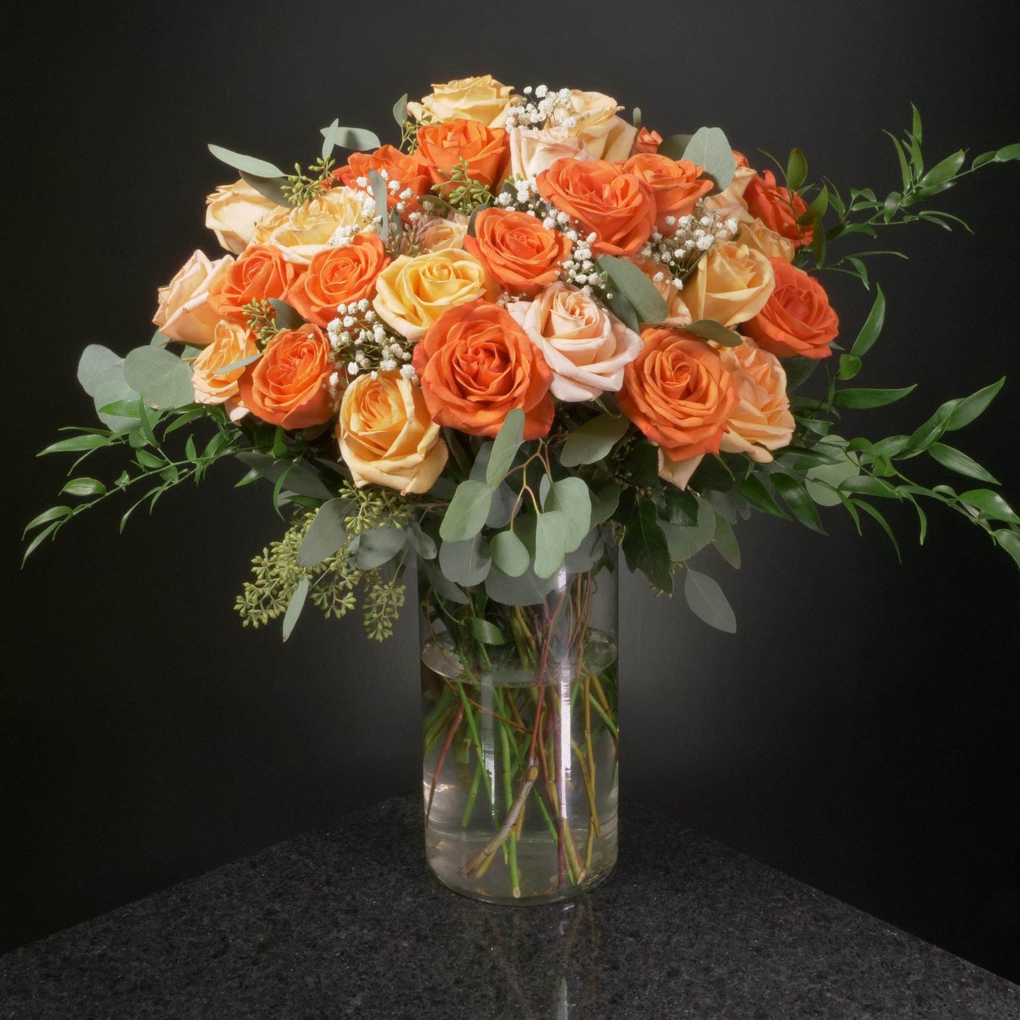 36 Roses / Vase / Fancy