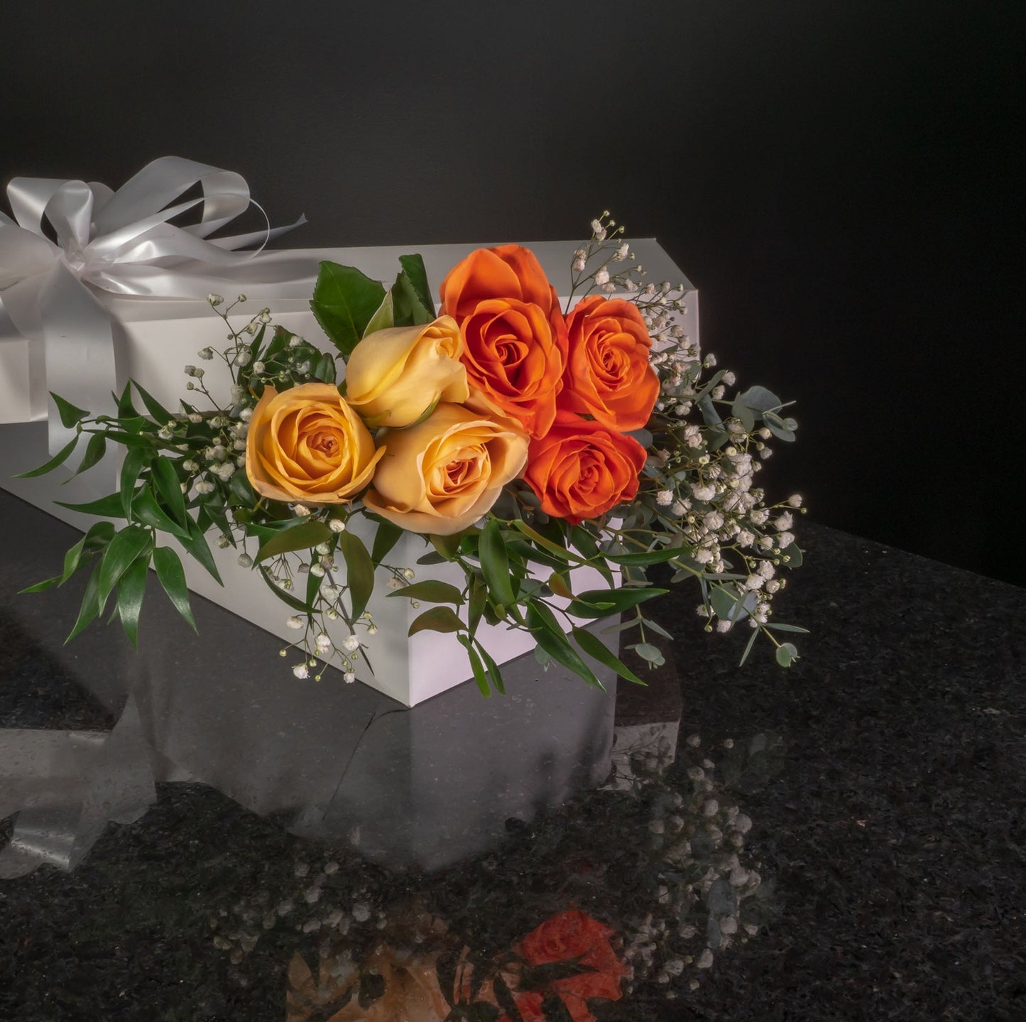 6 Roses / Boxed / Fancy