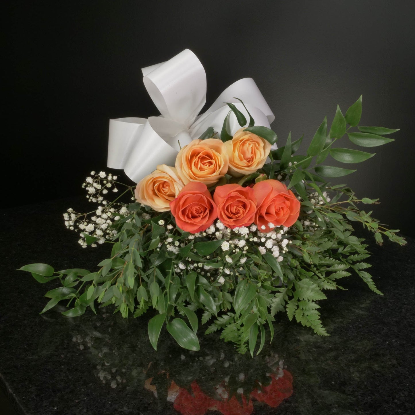 6 Roses / Hand-Tied / Fancy