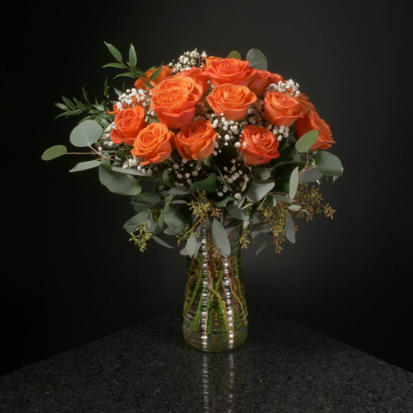 18 Roses / Vase / Fancy
