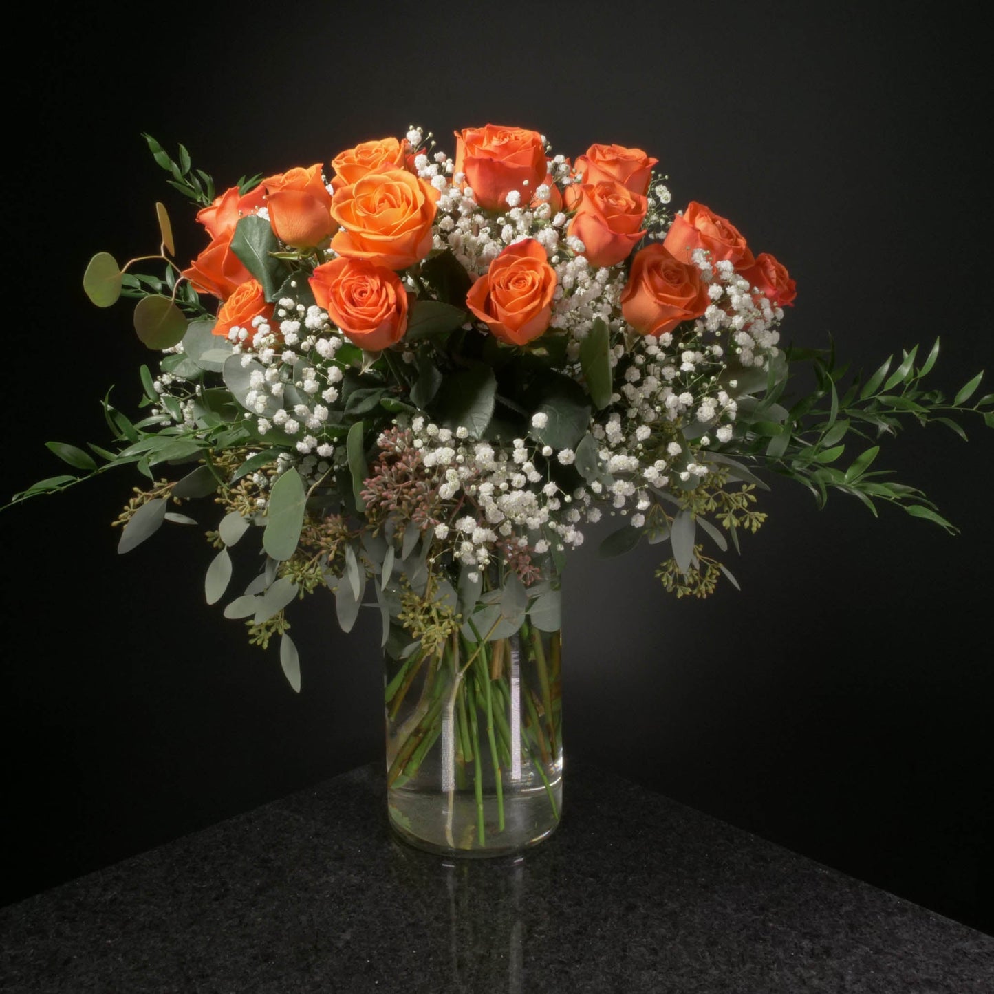 24 Roses / Vase / Fancy
