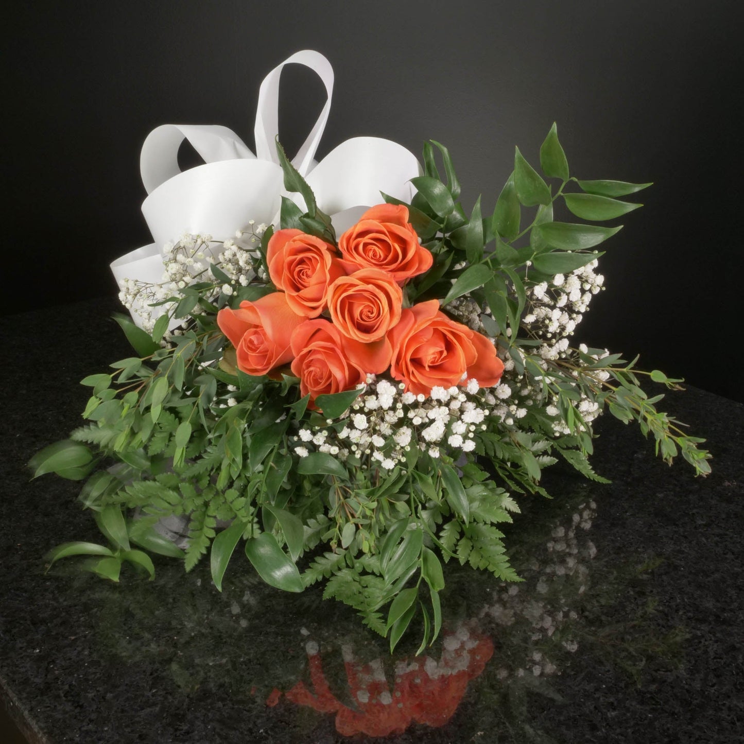 6 Roses / Hand-Tied / Fancy