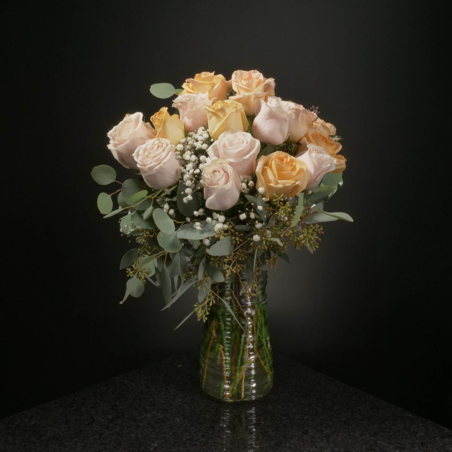18 Roses / Vase / Fancy