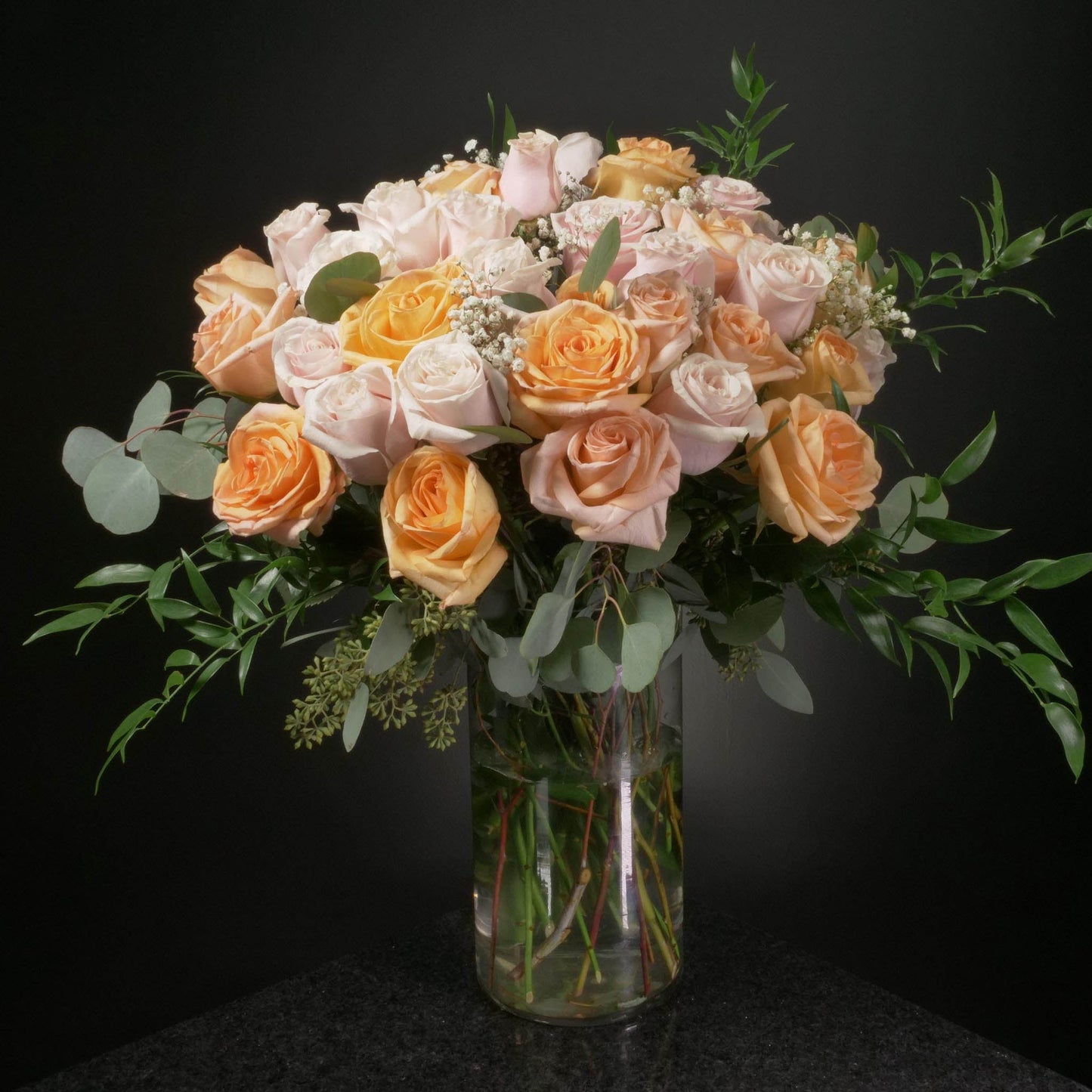 36 Roses / Vase / Fancy