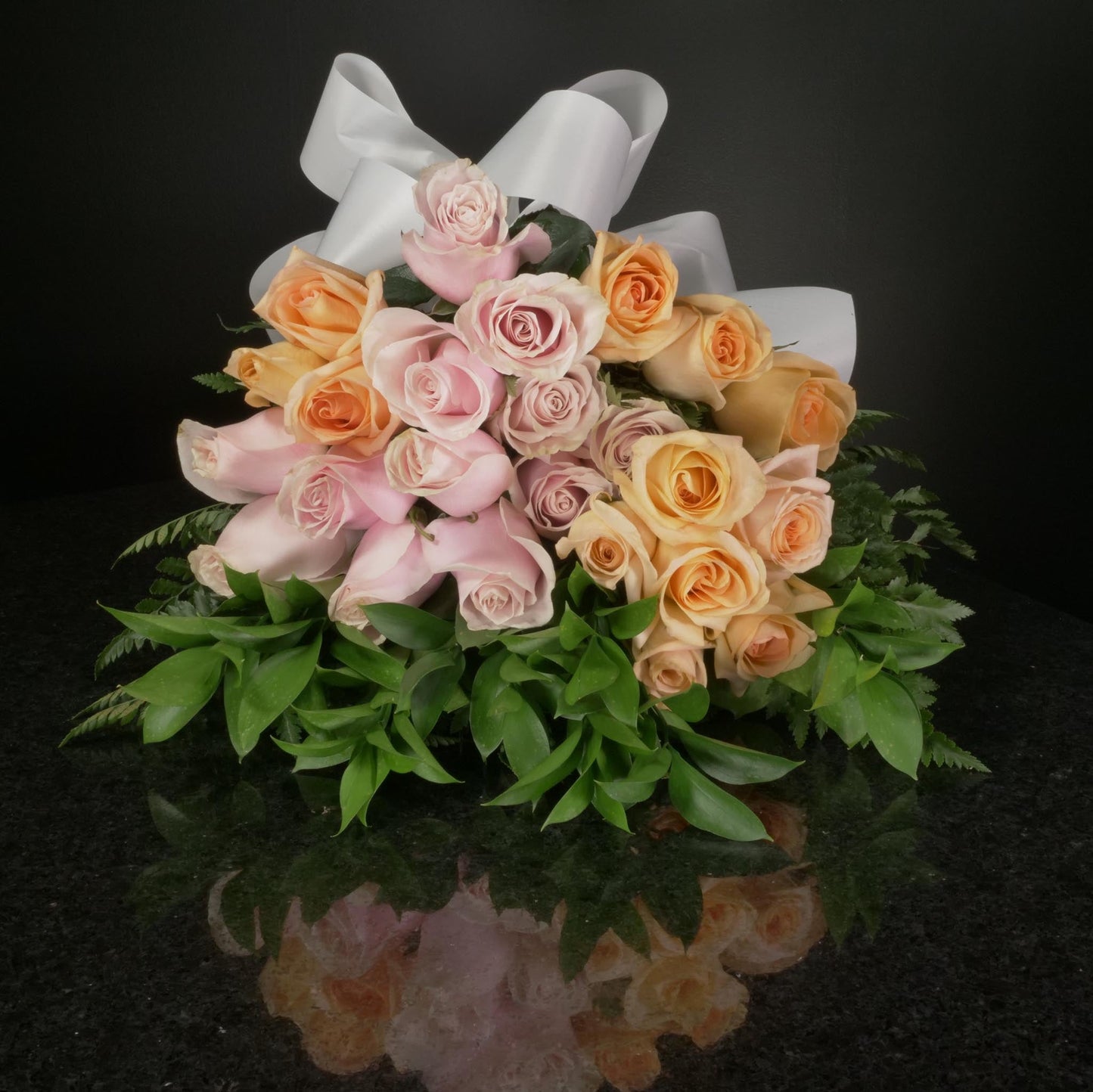 Peach & Blush Pink Roses