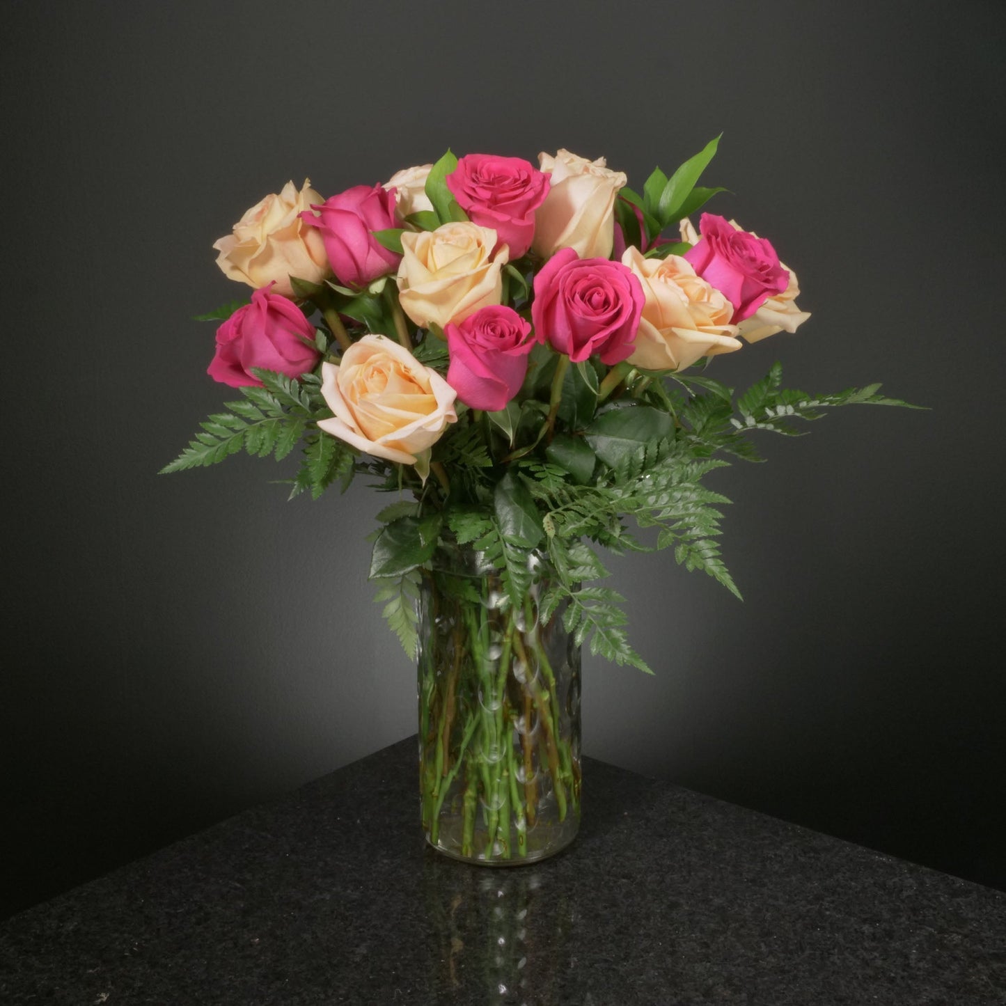18 Roses / Vase / Basic