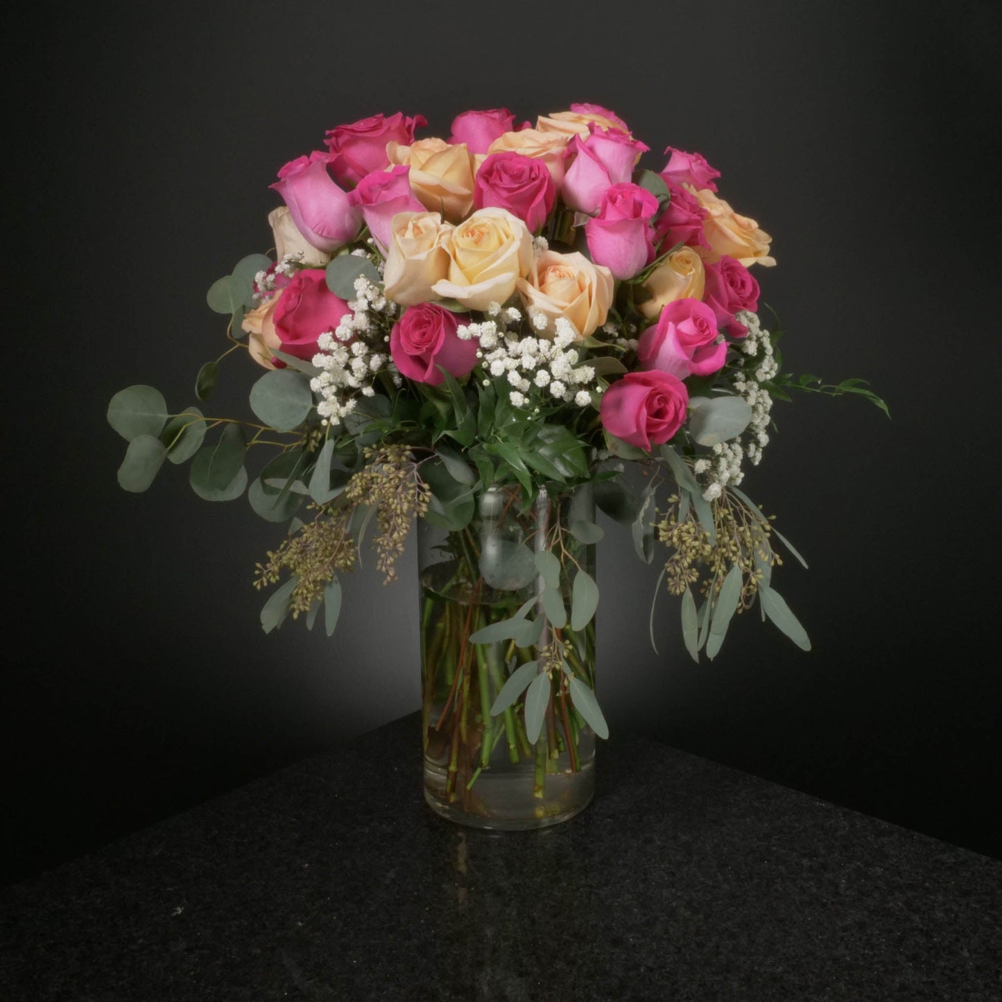 36 Roses / Vase / Fancy