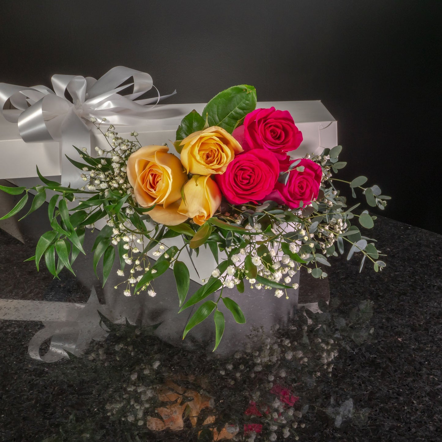 6 Roses / Boxed / Fancy