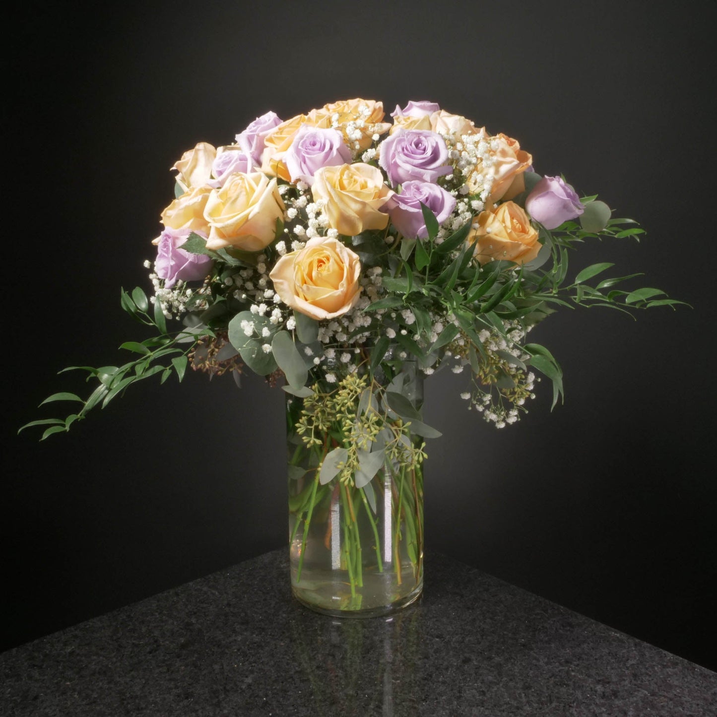 24 Roses / Vase / Fancy