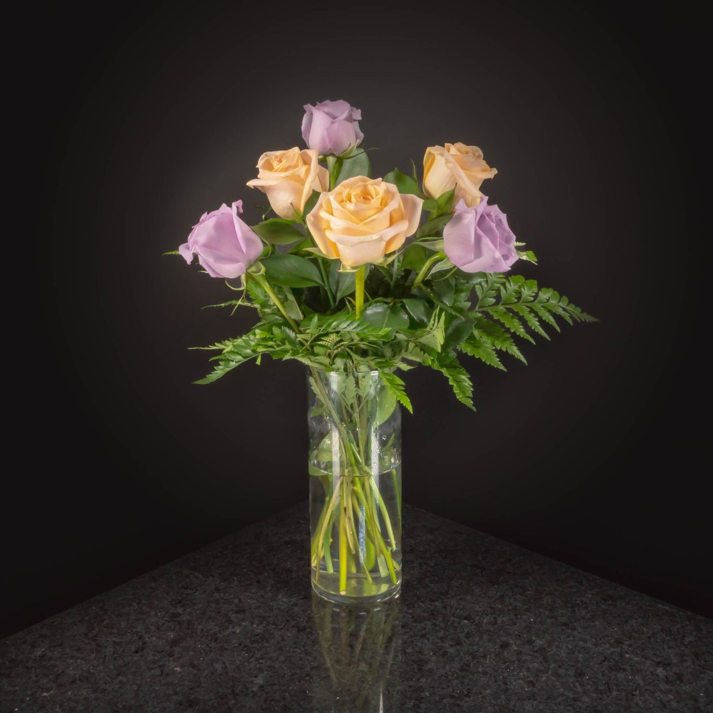 6 Roses / Vase / Basic