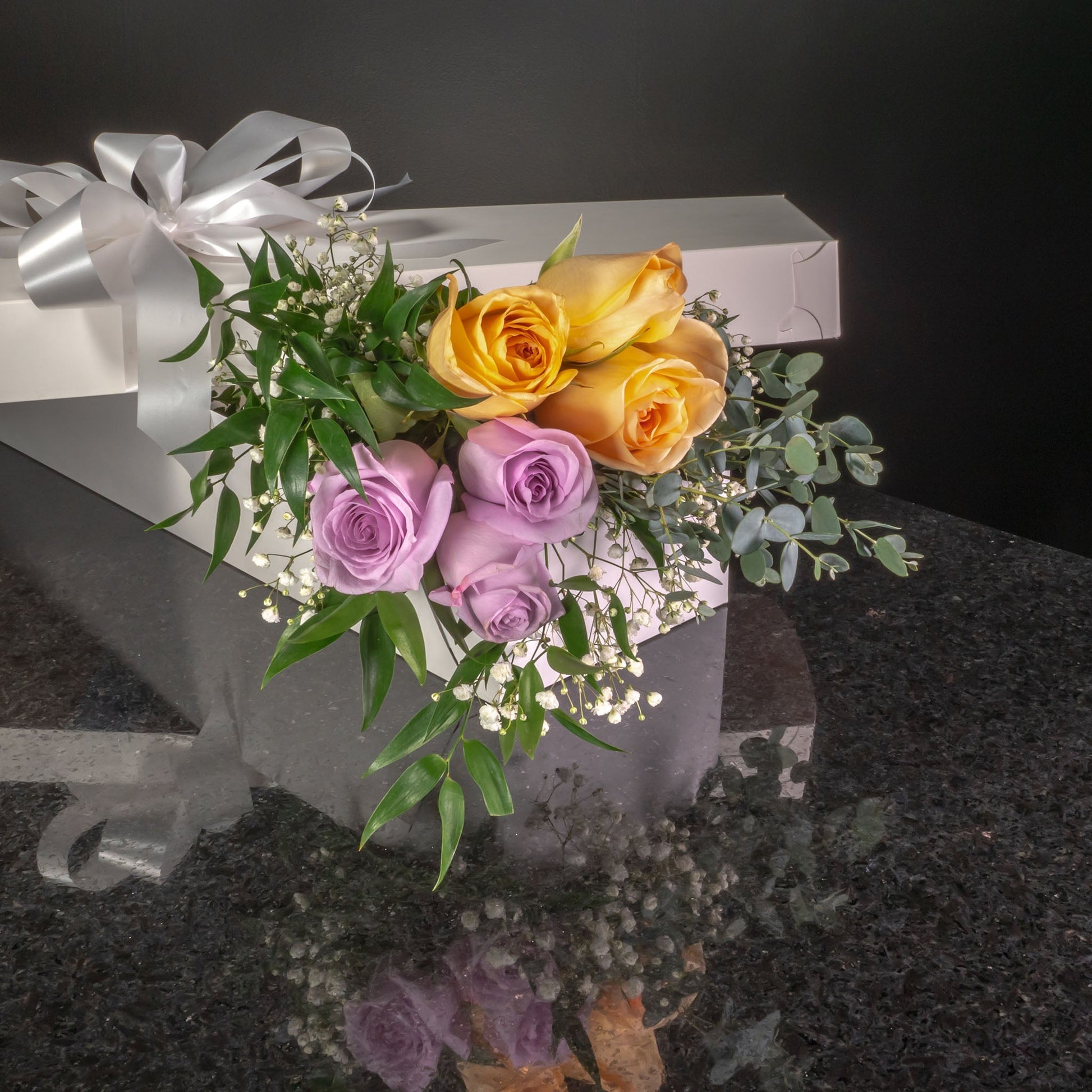 6 Roses / Boxed / Fancy