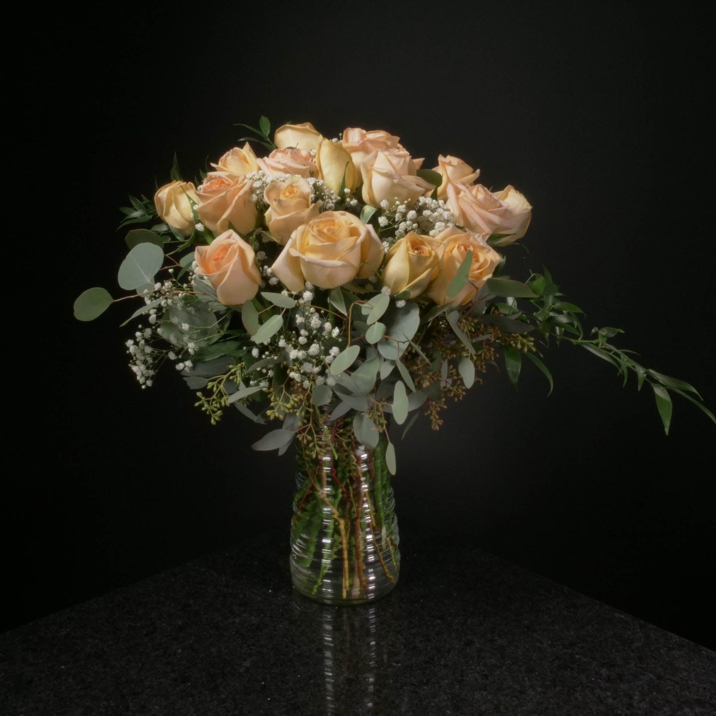 18 Roses / Vase / Fancy