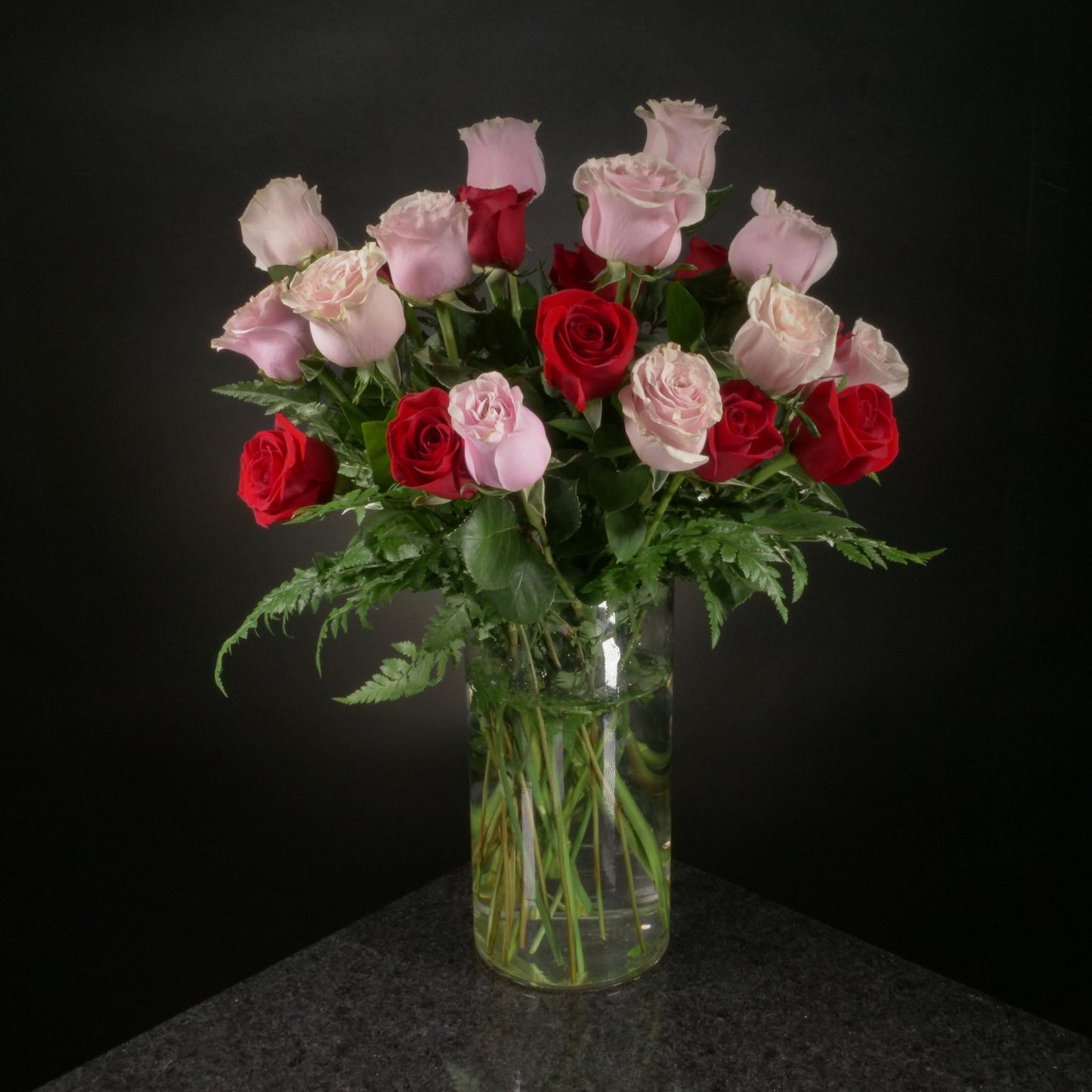 24 Roses / Vase / Basic