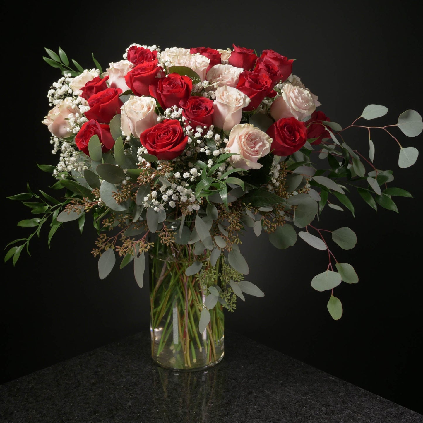 36 Roses / Vase / Fancy