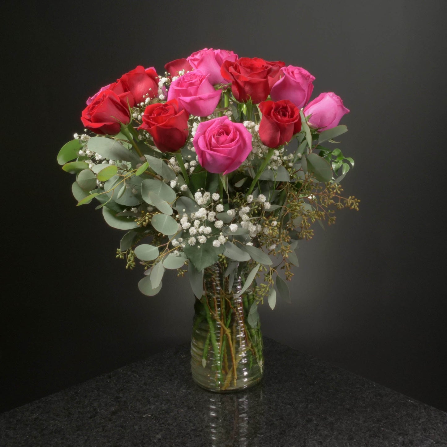 18 Roses / Vase / Fancy