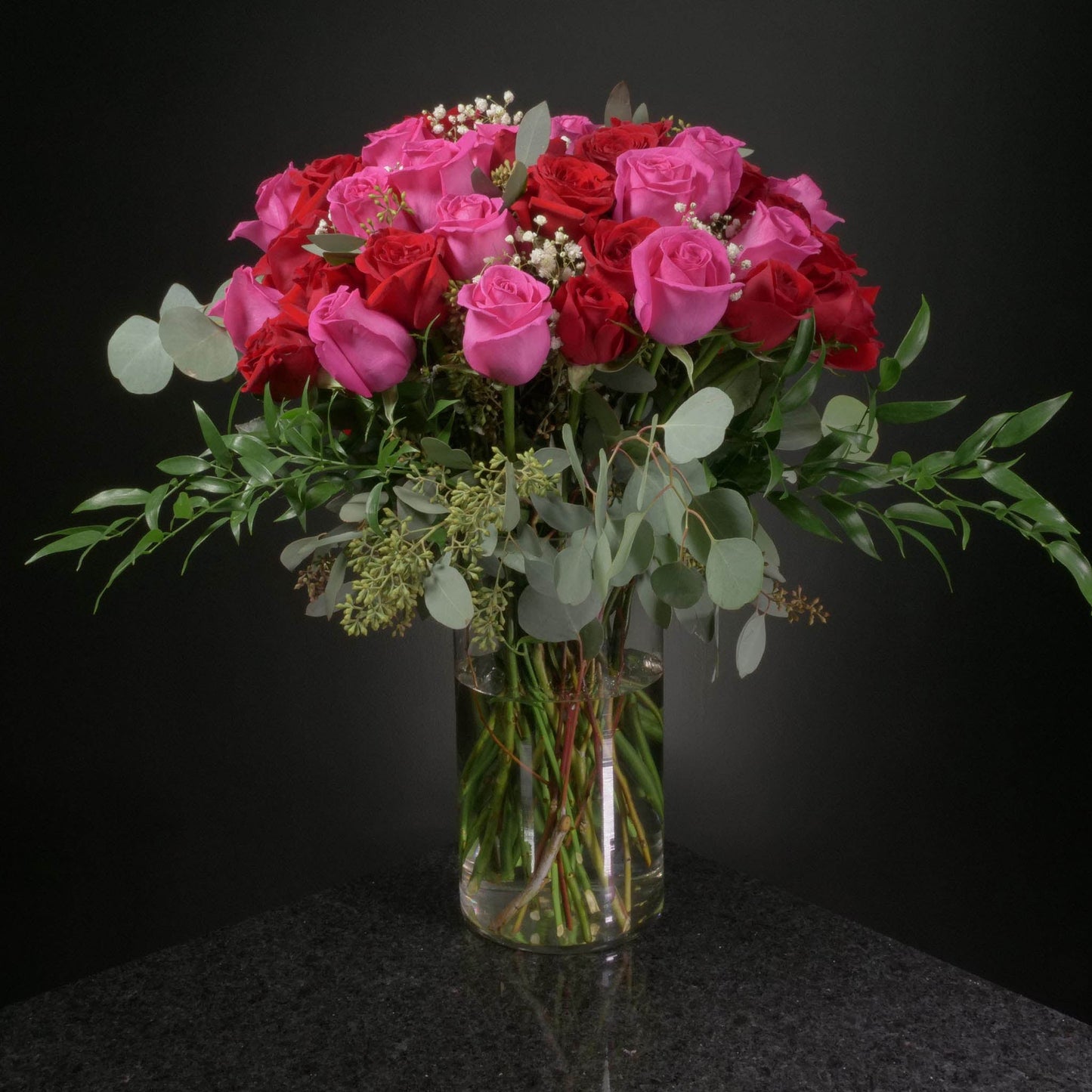 36 Roses / Vase / Fancy