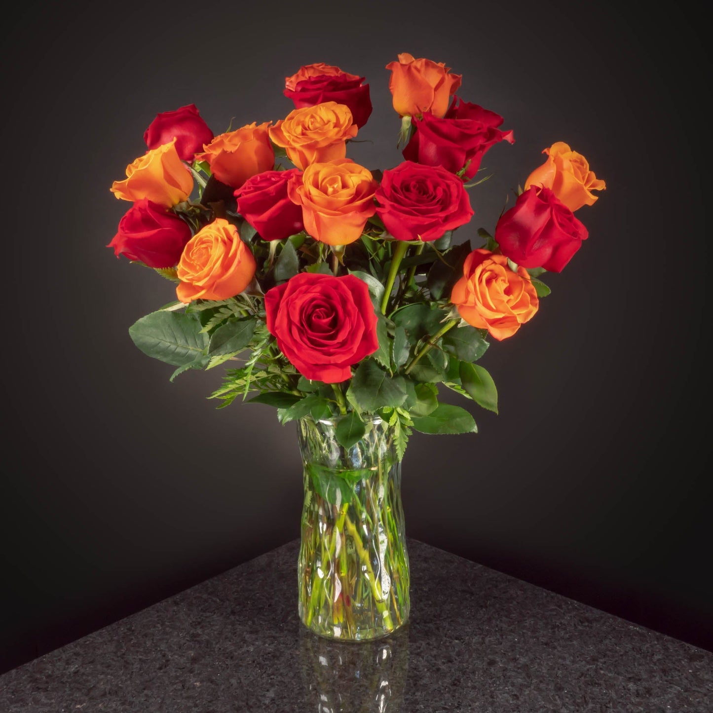 18 Roses / Vase / Basic