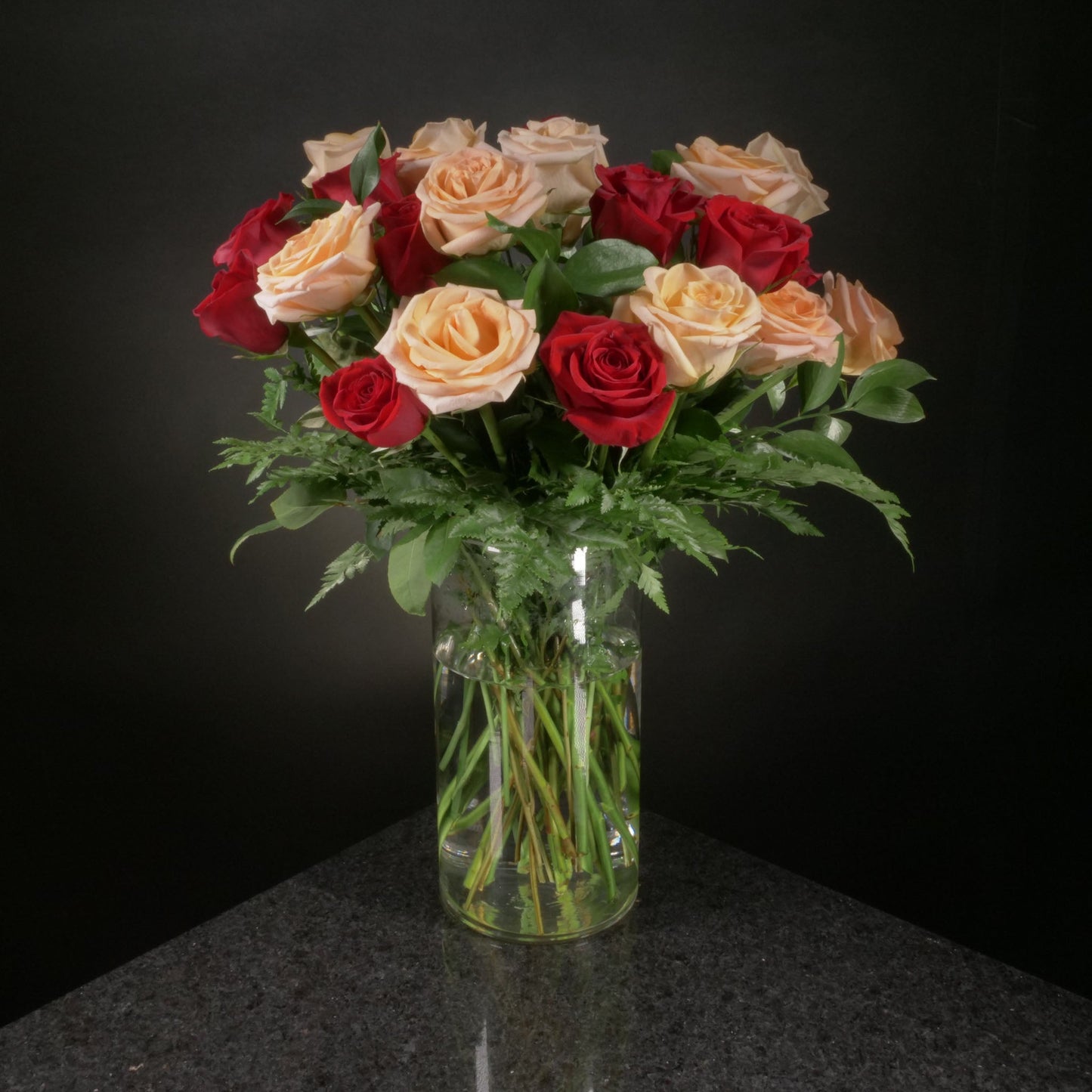 24 Roses / Vase / Basic