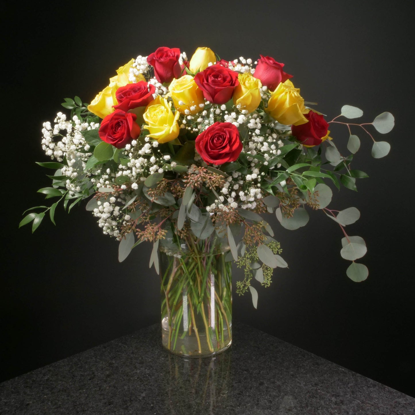 24 Roses / Vase / Fancy