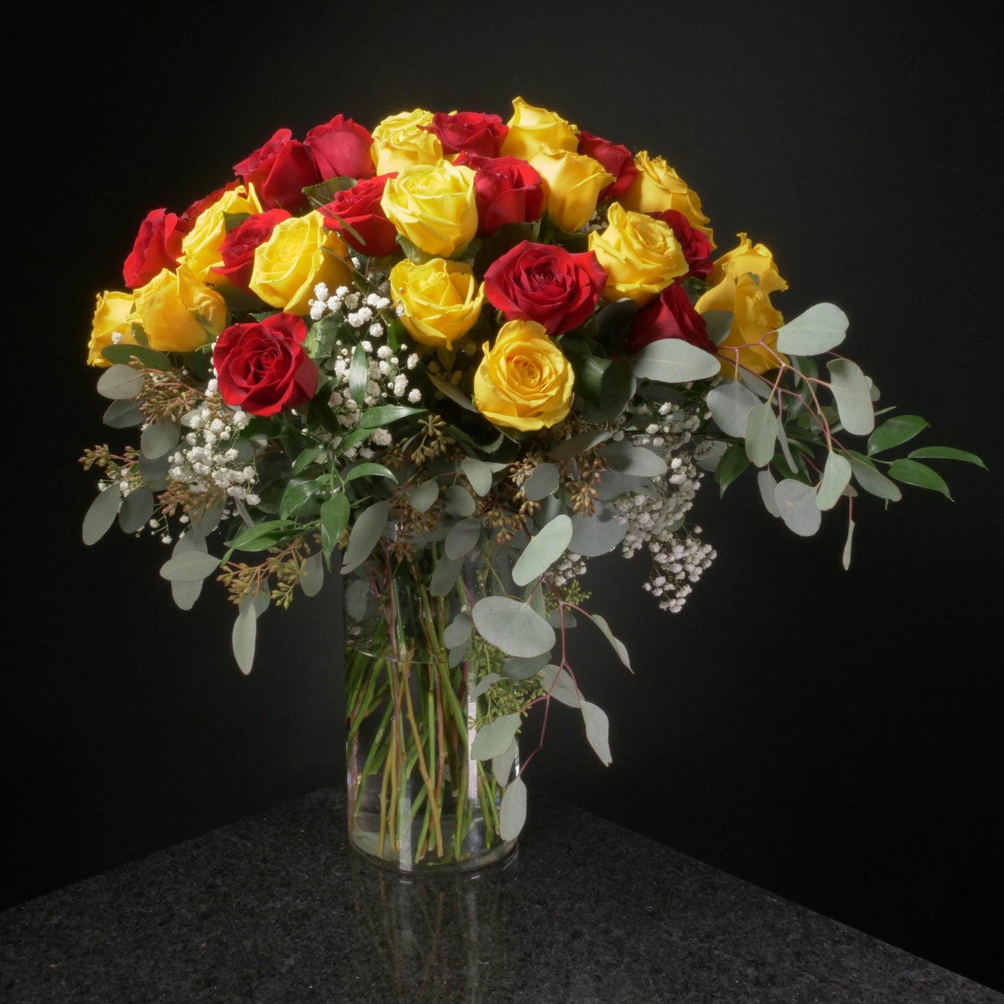 36 Roses / Vase / Fancy