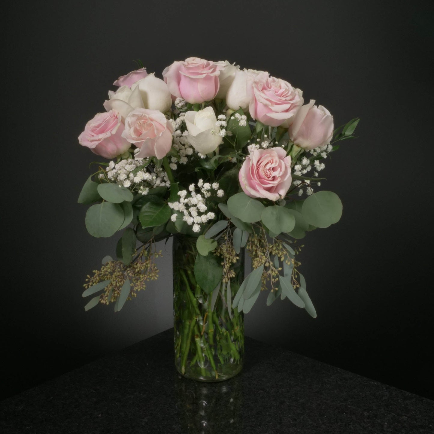 18 Roses / Vase / Fancy