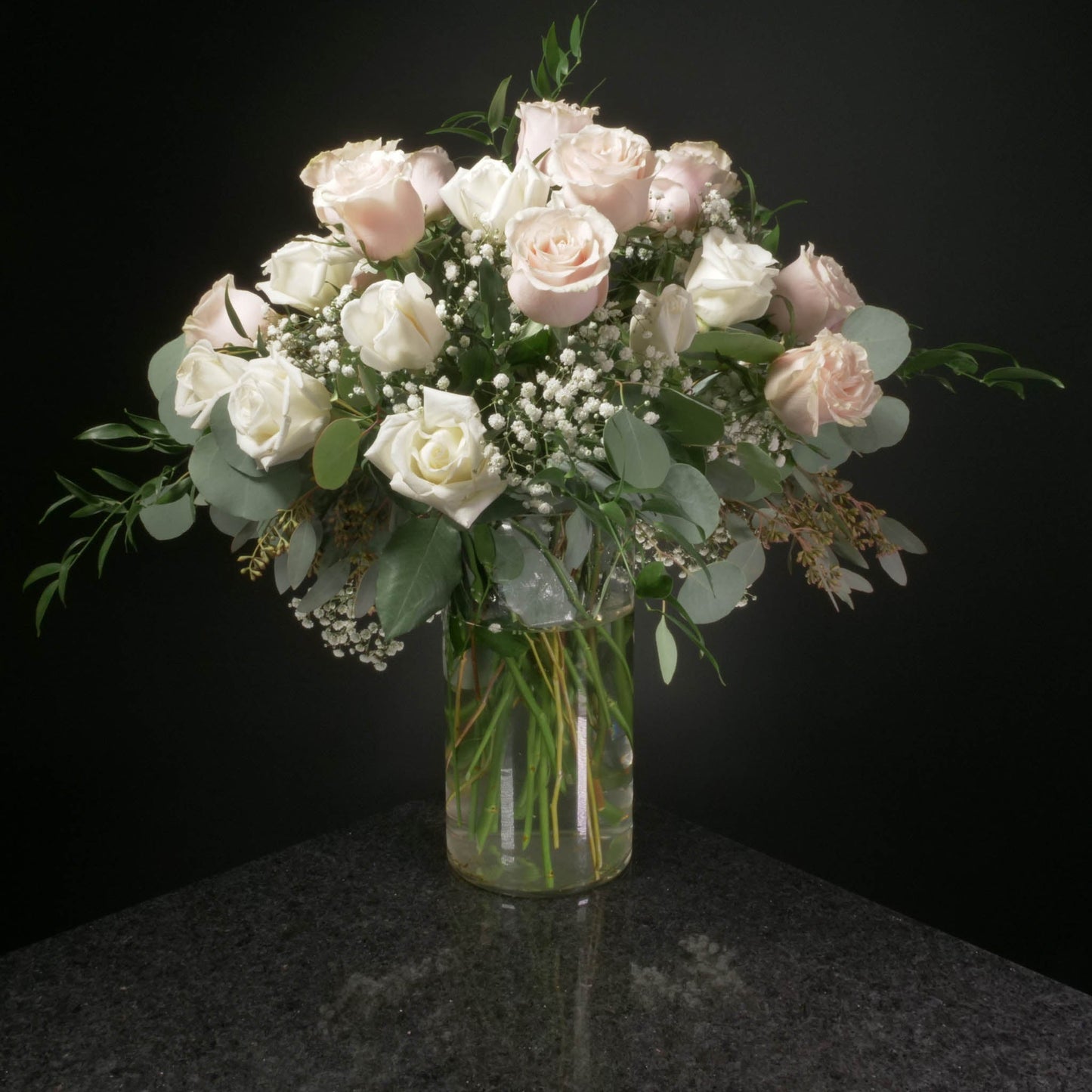 24 Roses / Vase / Fancy