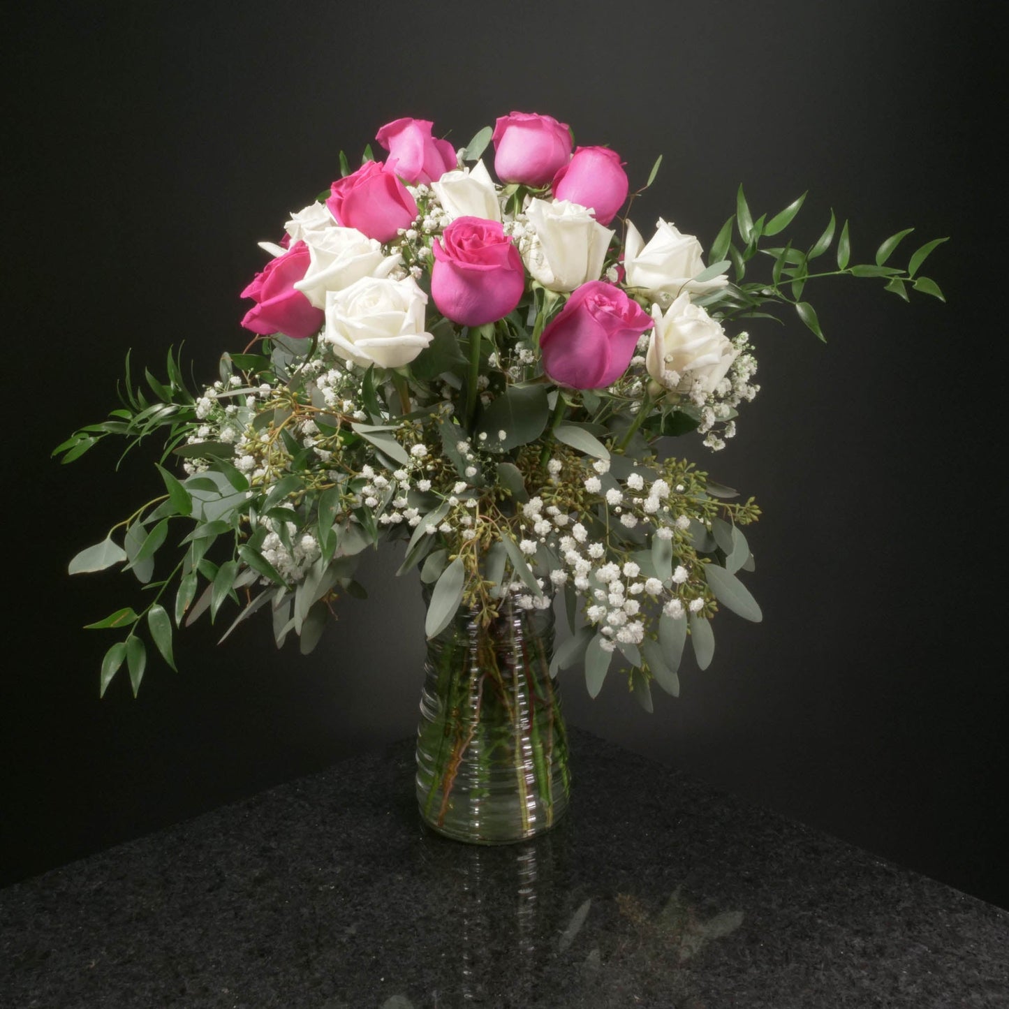 18 Roses / Vase / Fancy