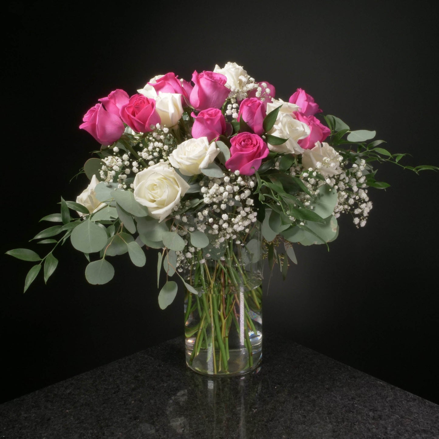 24 Roses / Vase / Fancy